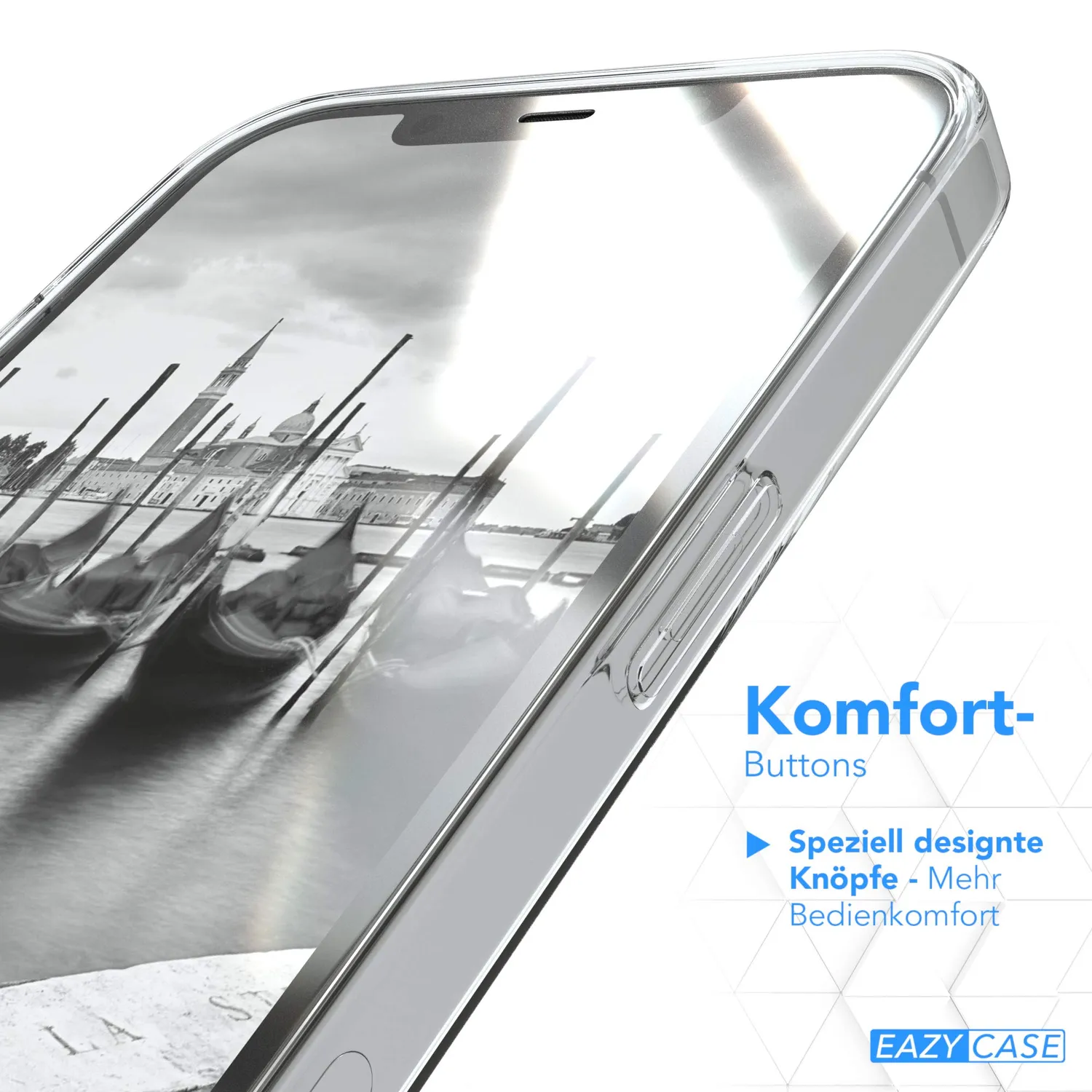 EAZY CASE iPhone 12 Pro Max Hülle Transparent dünn