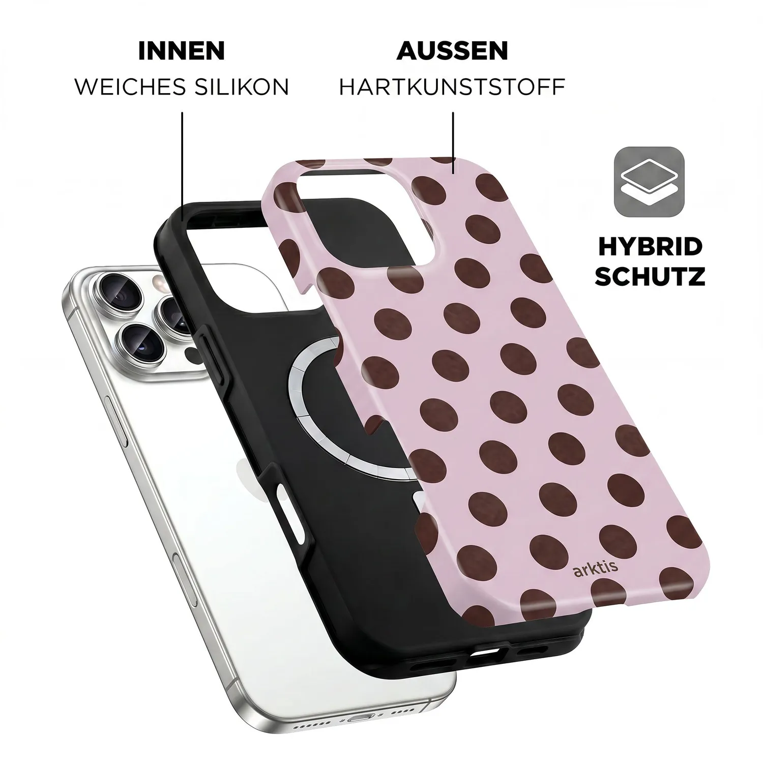 arktis Sweetie iPhone 16 Pro Max Hülle mit MagSafe