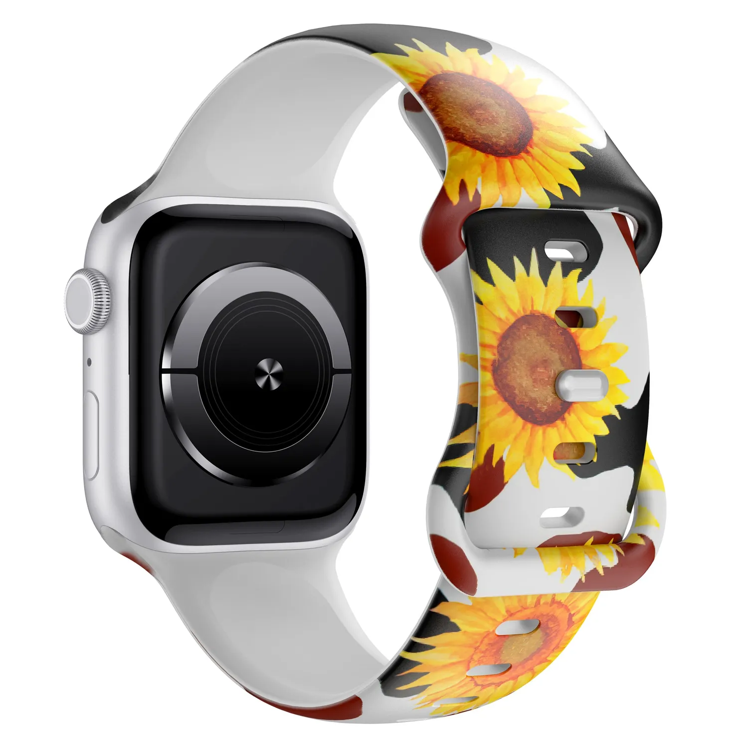 arktisband Sunflower Apple Watch Armband Silikon Print