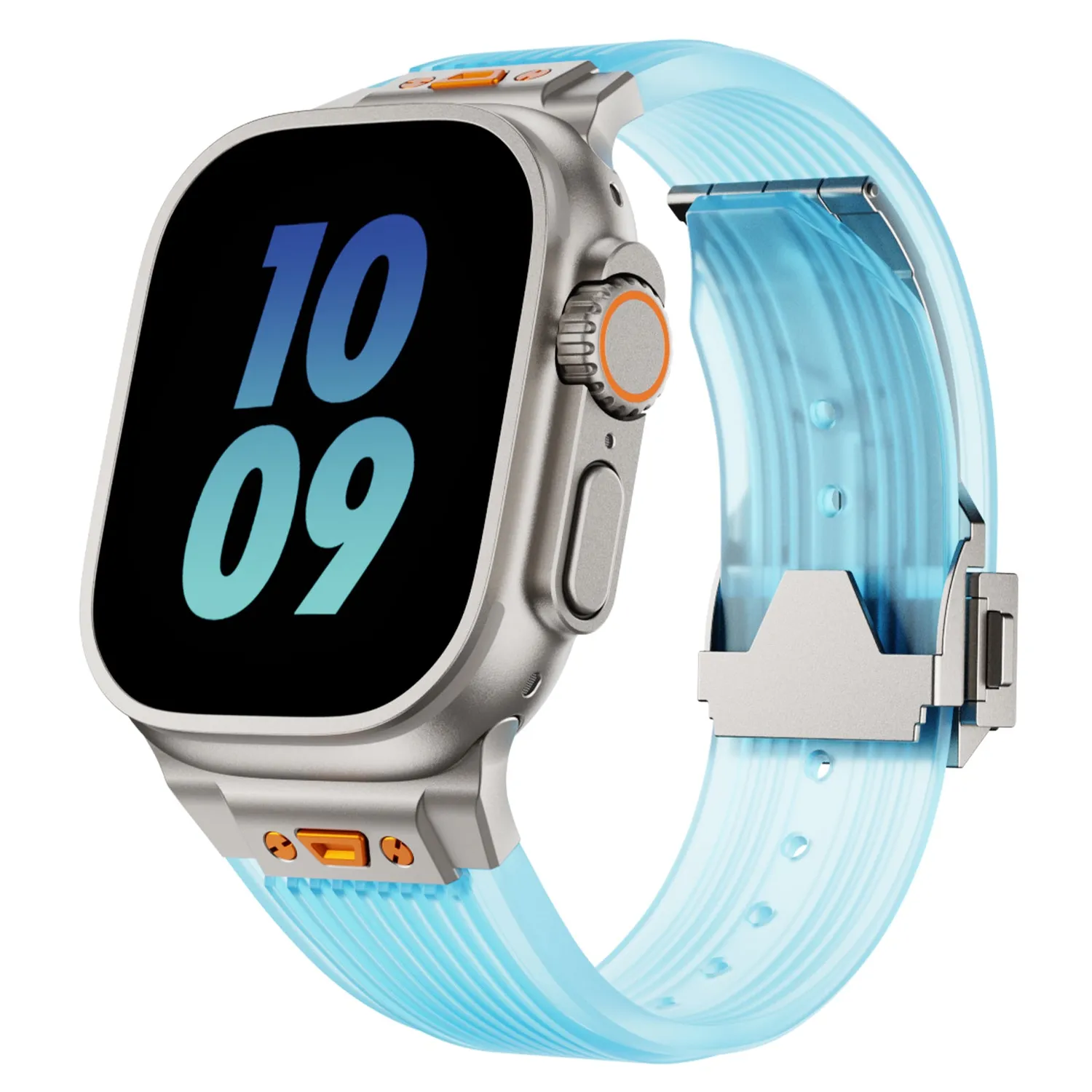 arktisband ICE Apple Watch Silikonarmband Aquablau 49/46/45/44mm