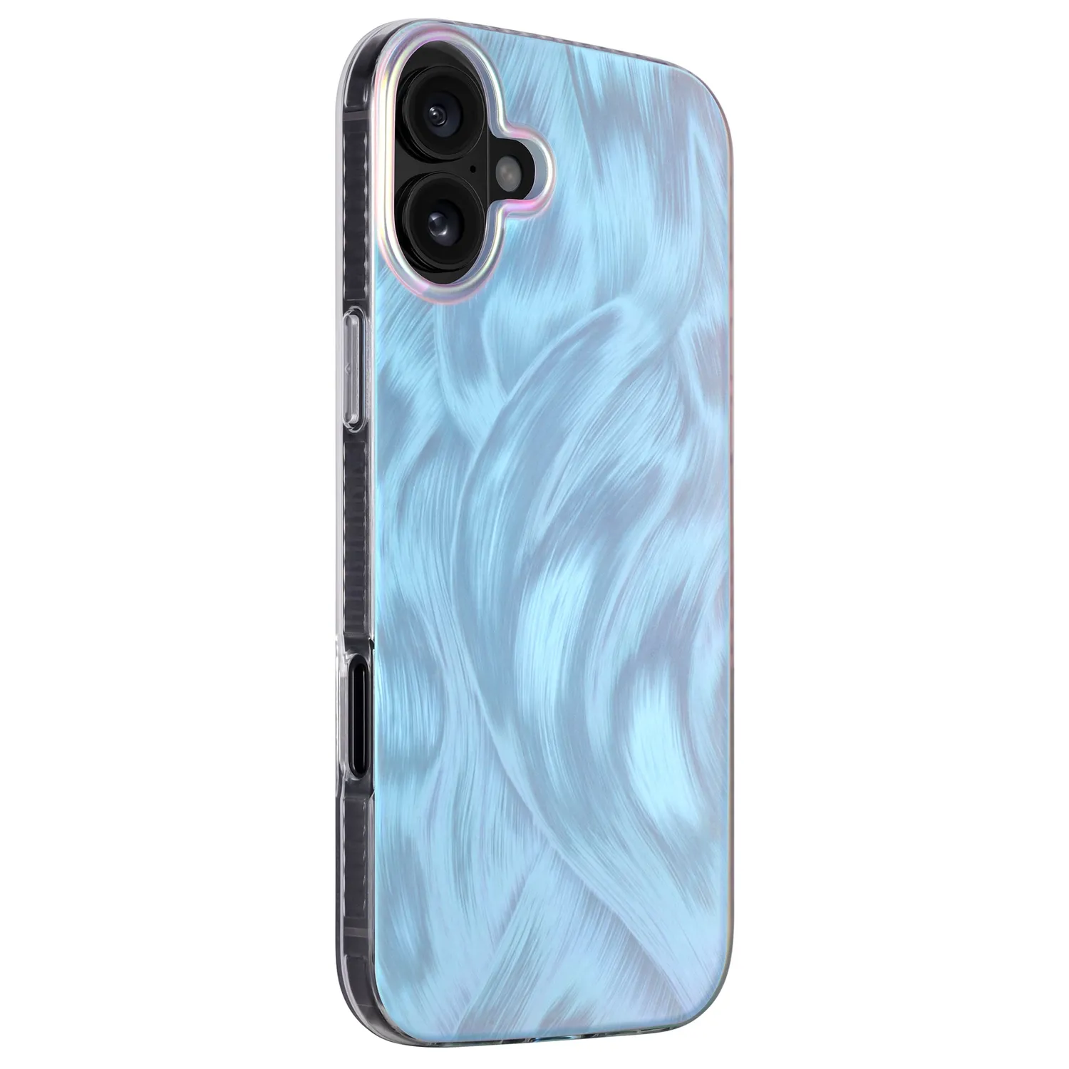 arktis Pearl iPhone 16 Hülle Big Wave Perlmutt