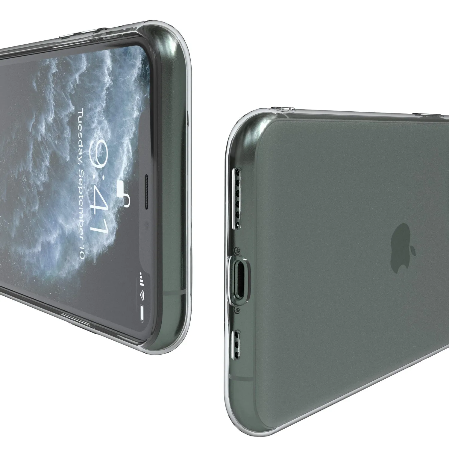 EAZY CASE iPhone 11 Pro Silikonhülle Transparent 0,8 mm dünn