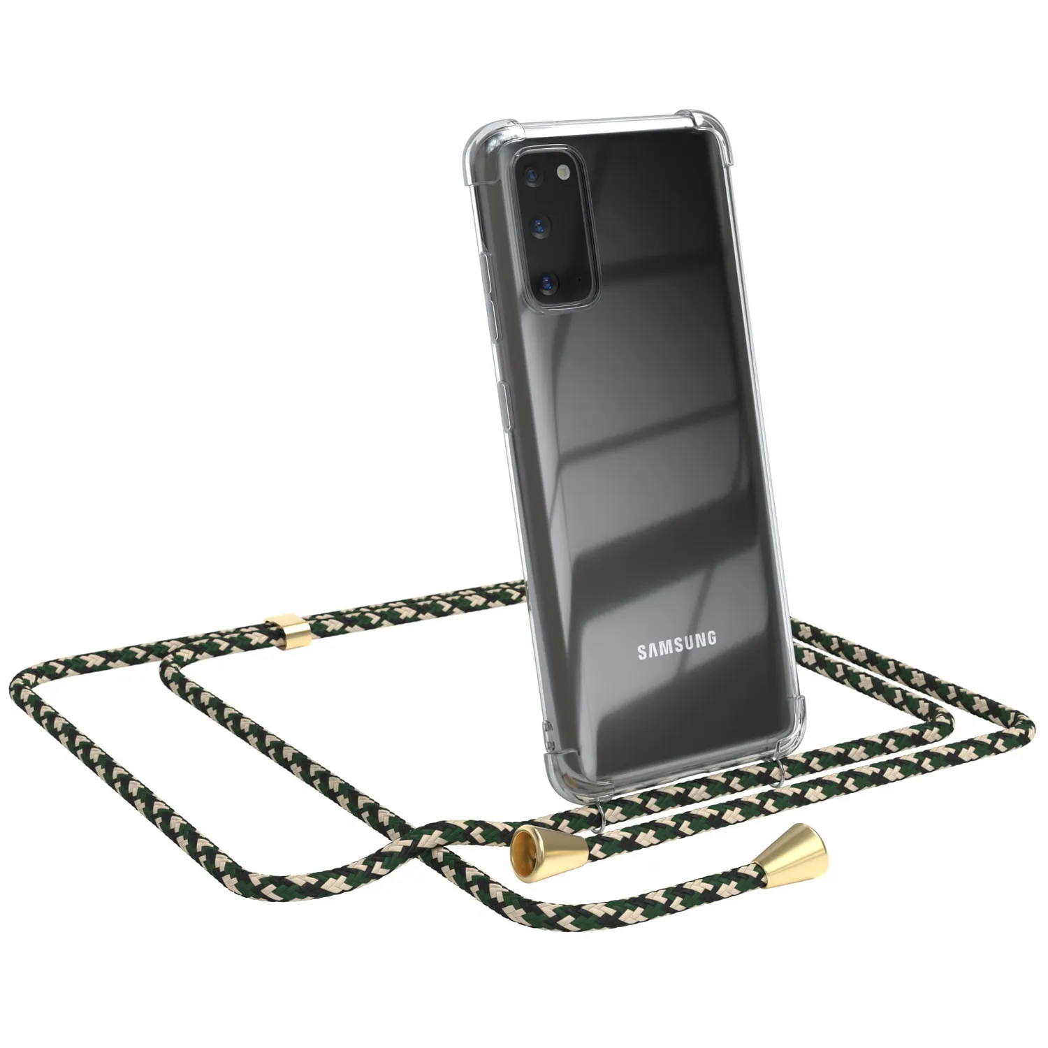 EAZY CASE Galaxy S20 Handykette Hülle Bordeaux Camouflage