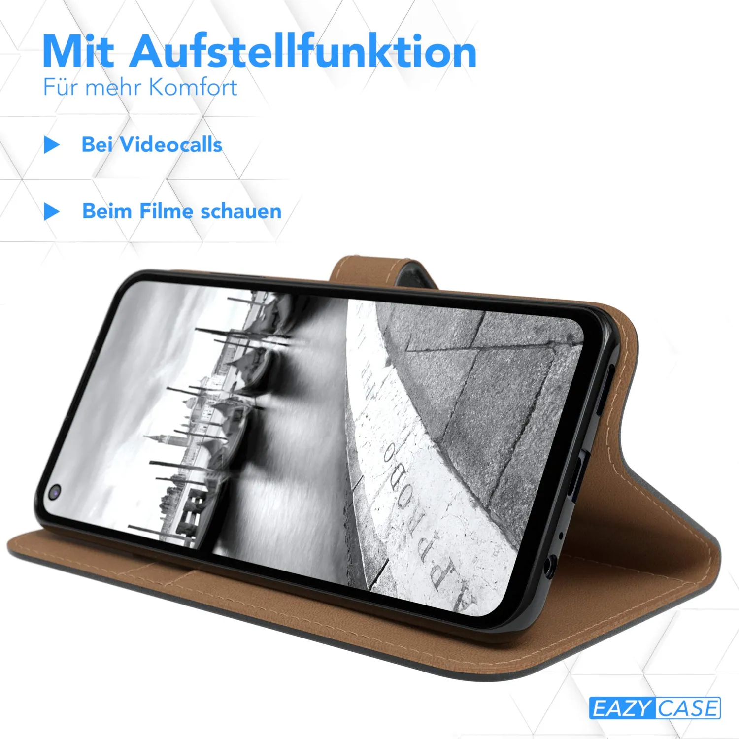 EAZY CASE Redmi Note 9T 5G Klapphülle Book Schwarz Magnet