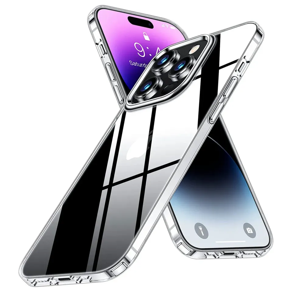 arktis CrystalGlass iPhone 14 Pro Hülle Glas klar
