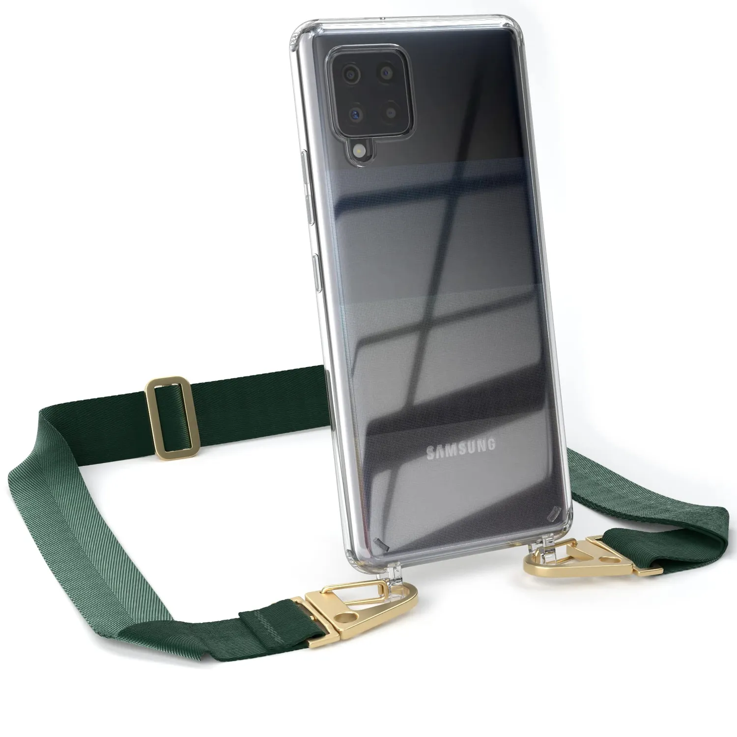 EAZY CASE Galaxy A42 5G Handykette Beere transparent Stoßschutz