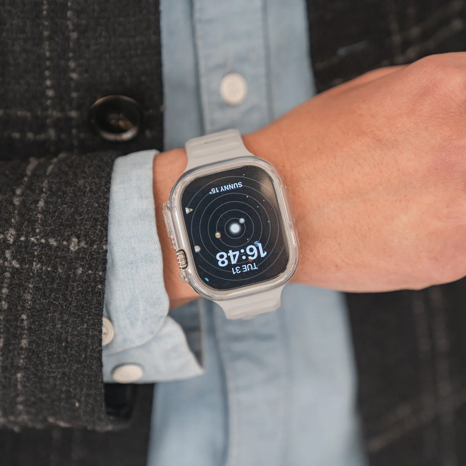arktis Invisible Air Apple Watch Ultra Hülle 49mm Klar