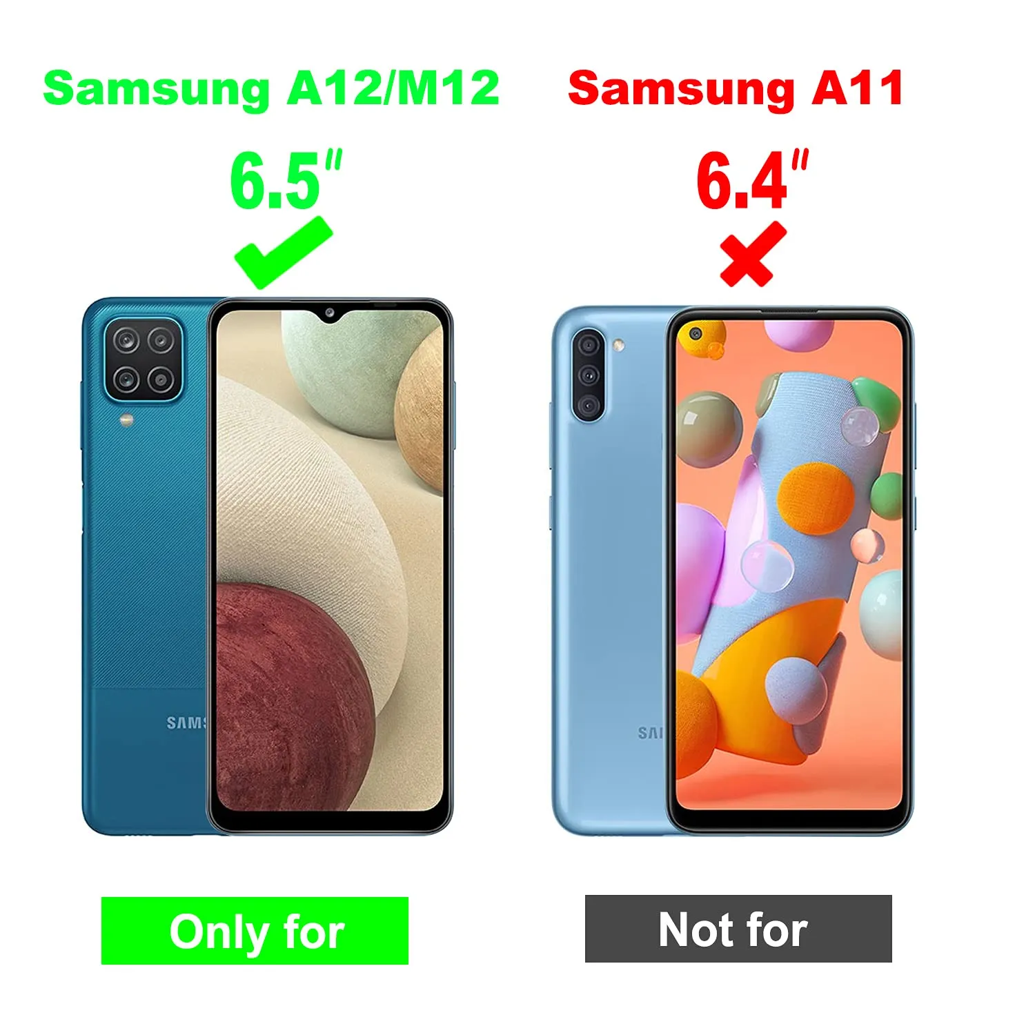 YATWIN Galaxy A12 Hülle Blau Silikon Dünn 1mm Schutz