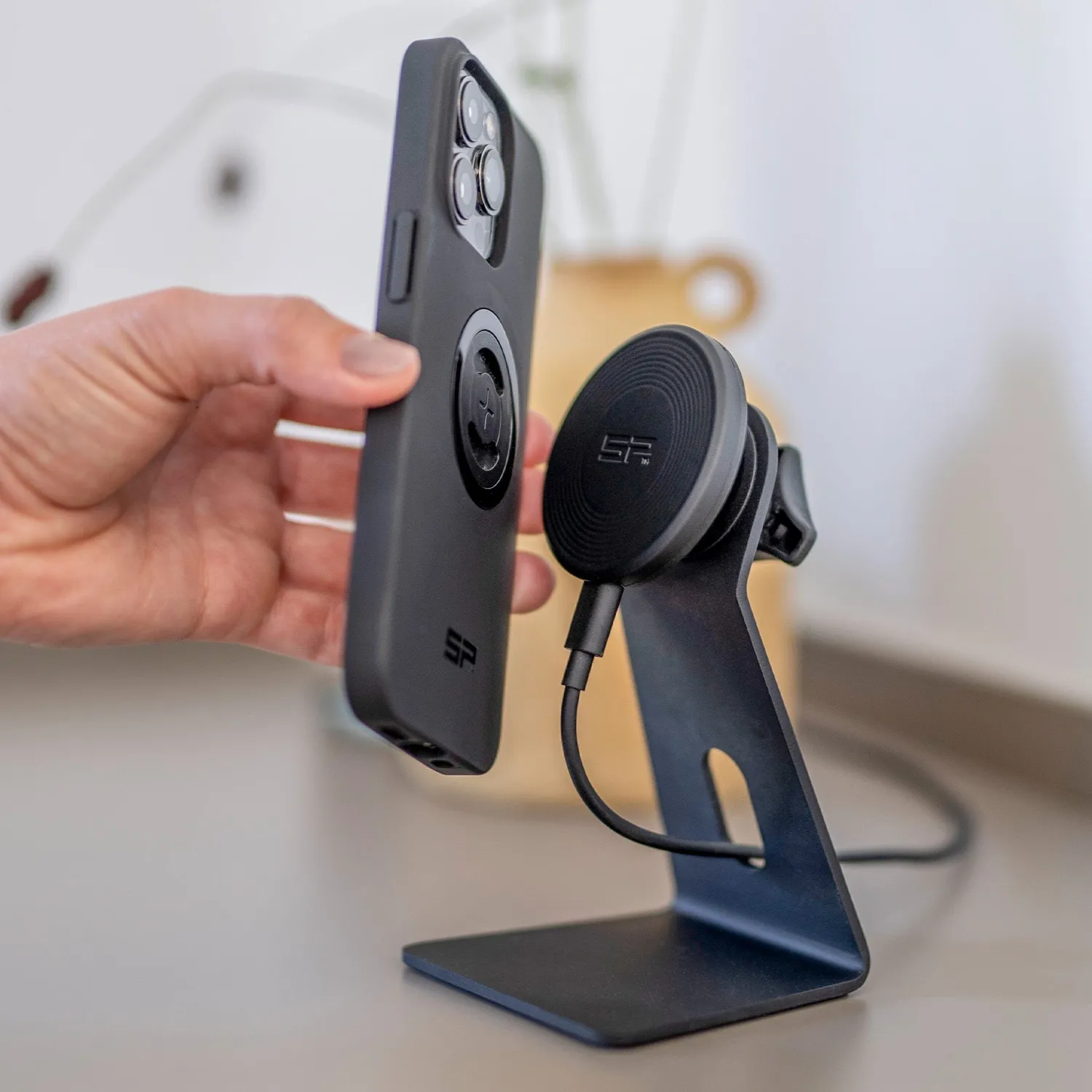 SP Connect Office Stand Handyhalterung Schreibtisch schwarz