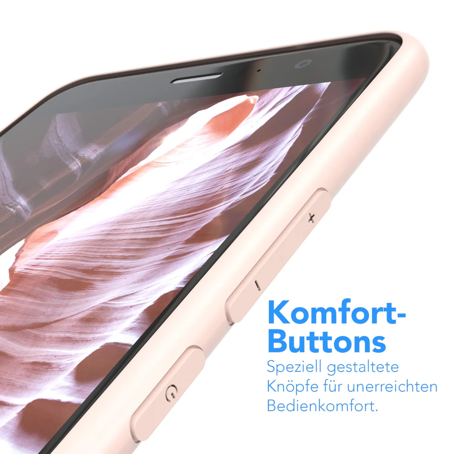 EAZY CASE Xiaomi Mi 9 SE Silikonhülle Hellrosa Kameraschutz