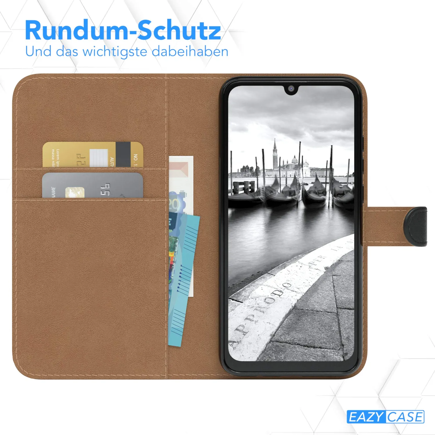 EAZY CASE P Smart 2020 Klapphülle Book Schwarz Standfunktion