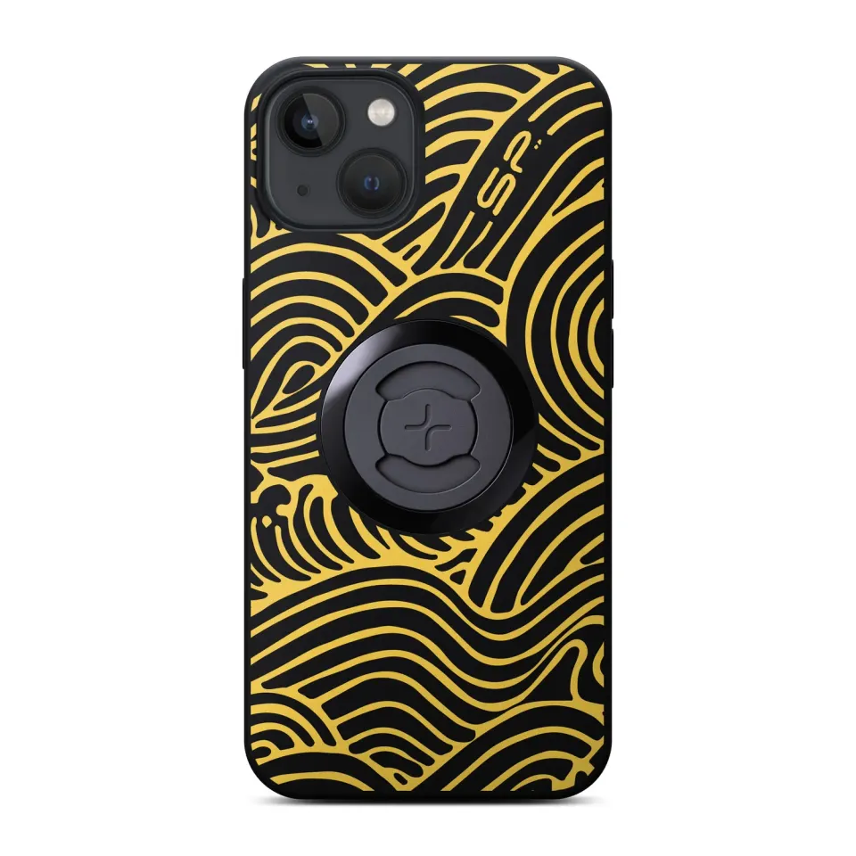 SP Connect Edition Waves Handyhülle iPhone 17 Gelb Halter