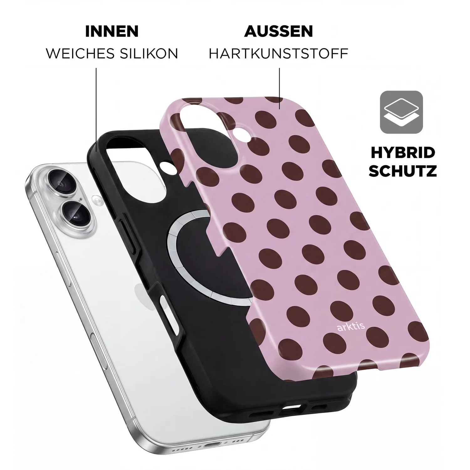 arktis Sweetie iPhone 17 Hülle MagSafe