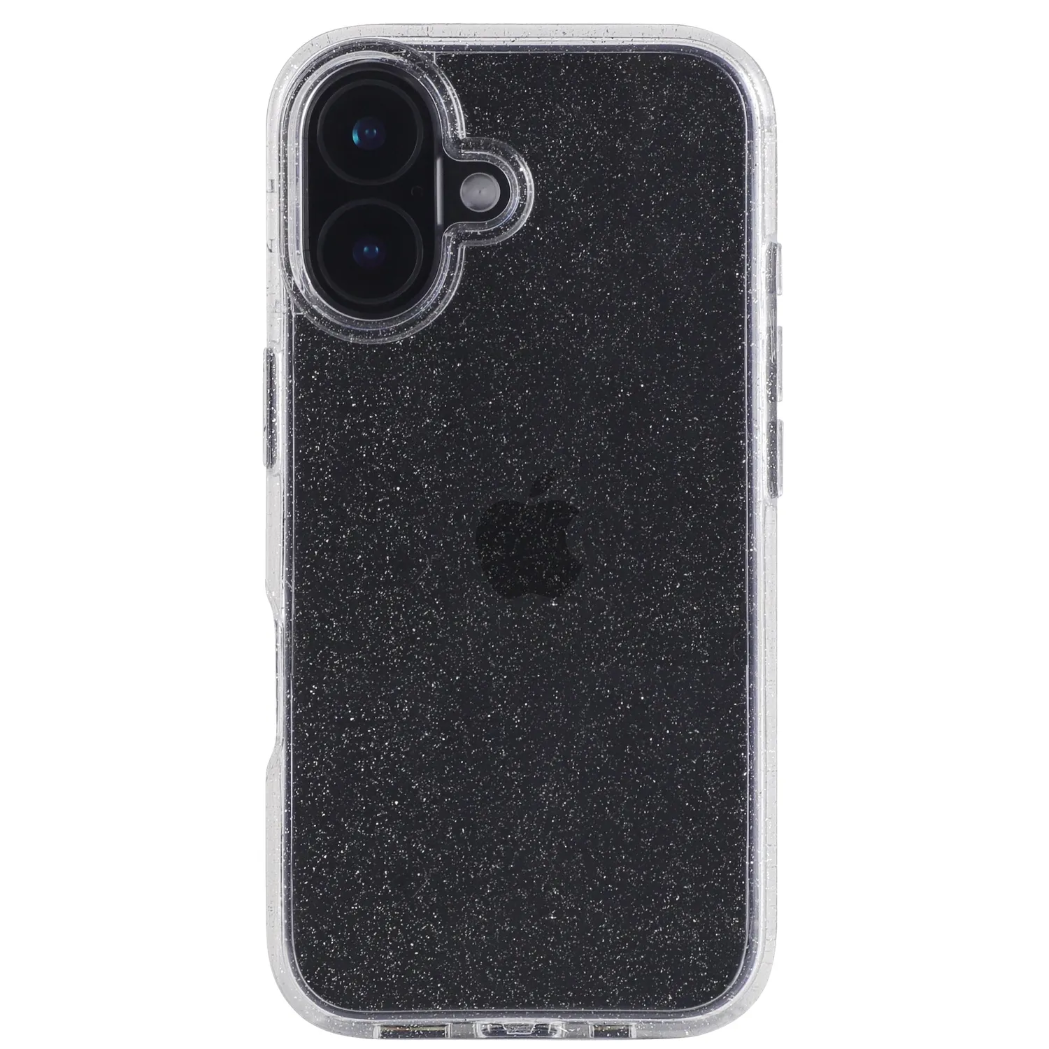 arktis Glitter iPhone 16 Plus Hülle transparent Glitzer