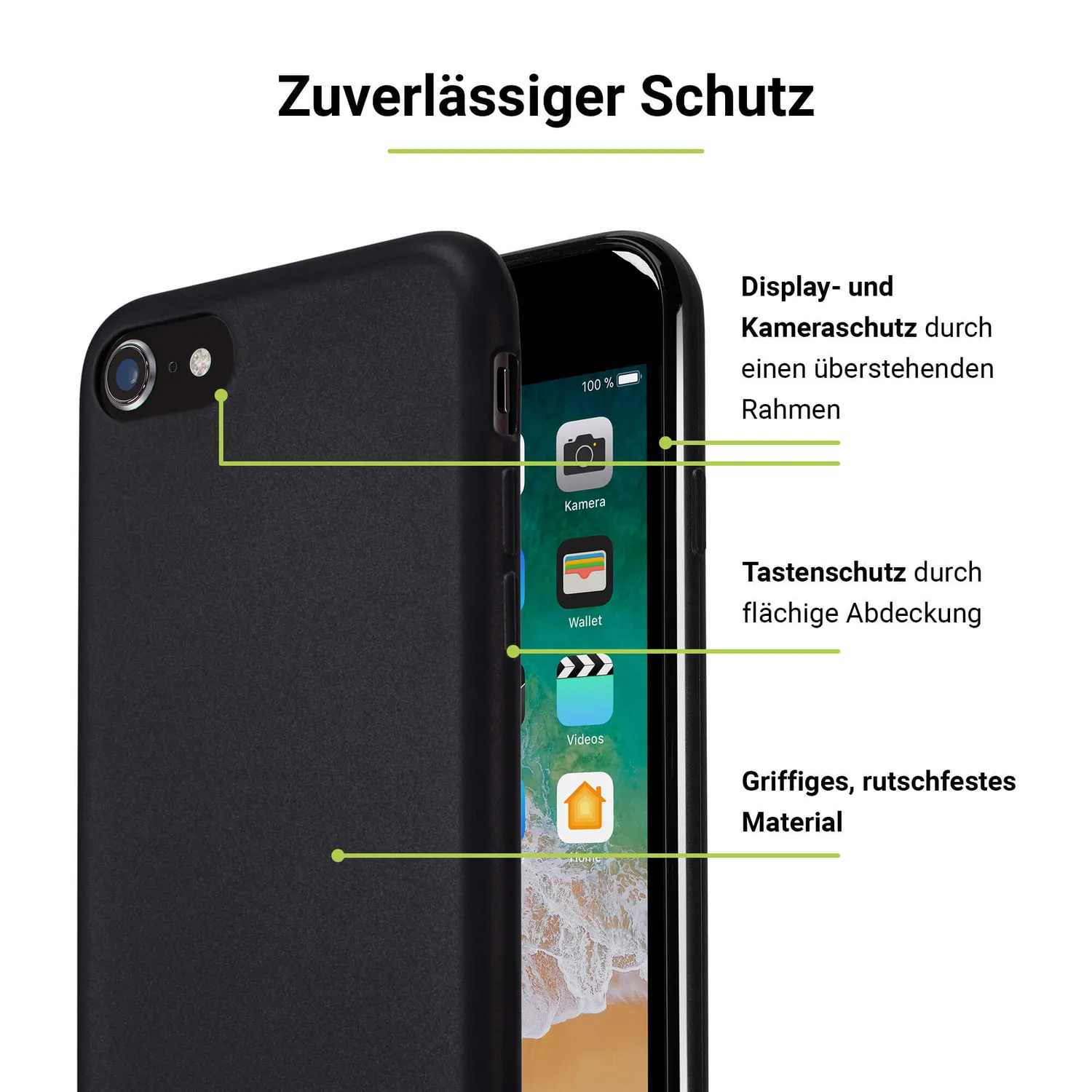 Artwizz TPU Case iPhone SE / 8 / 7 Hülle schlank matt