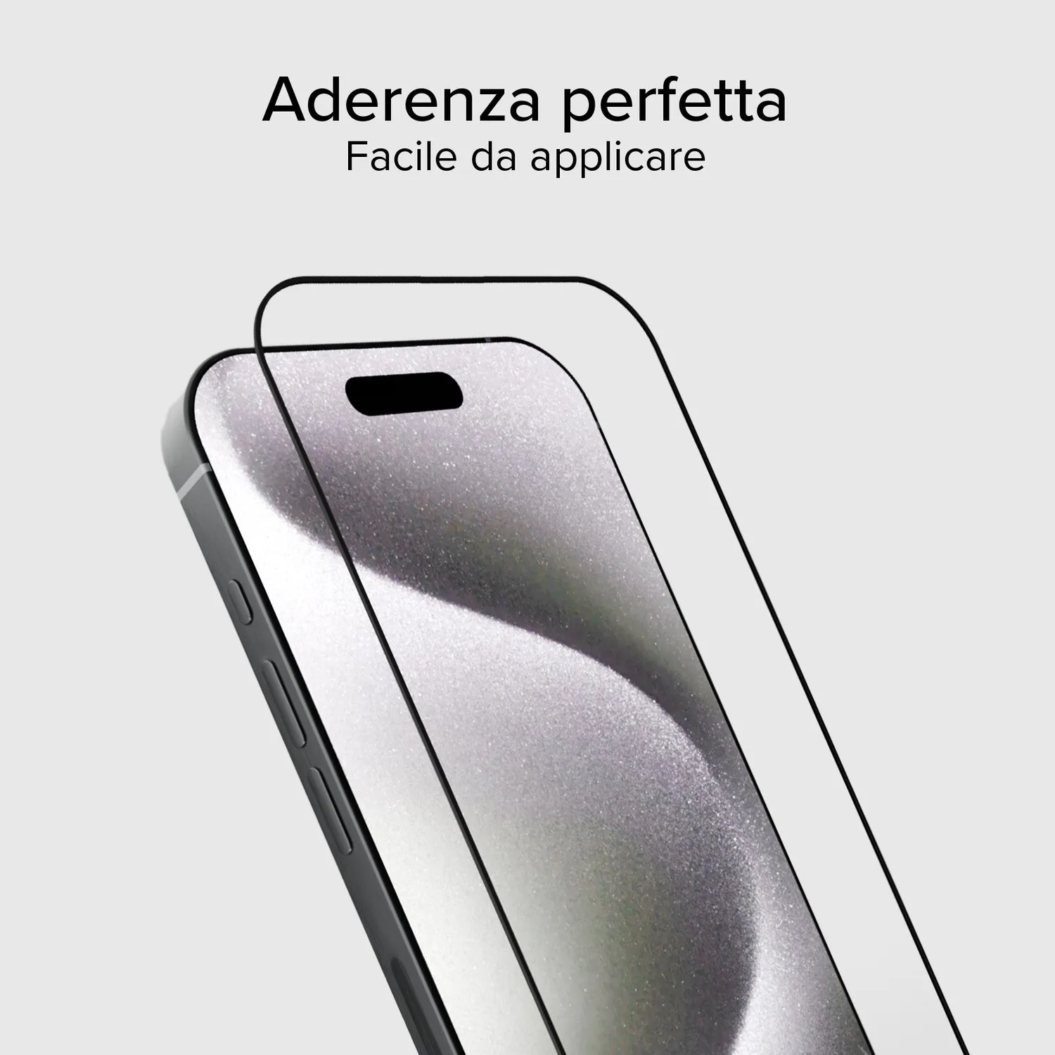 SBS Full Cover Panzerglas iPhone 15 Pro Max Schwarz Glas