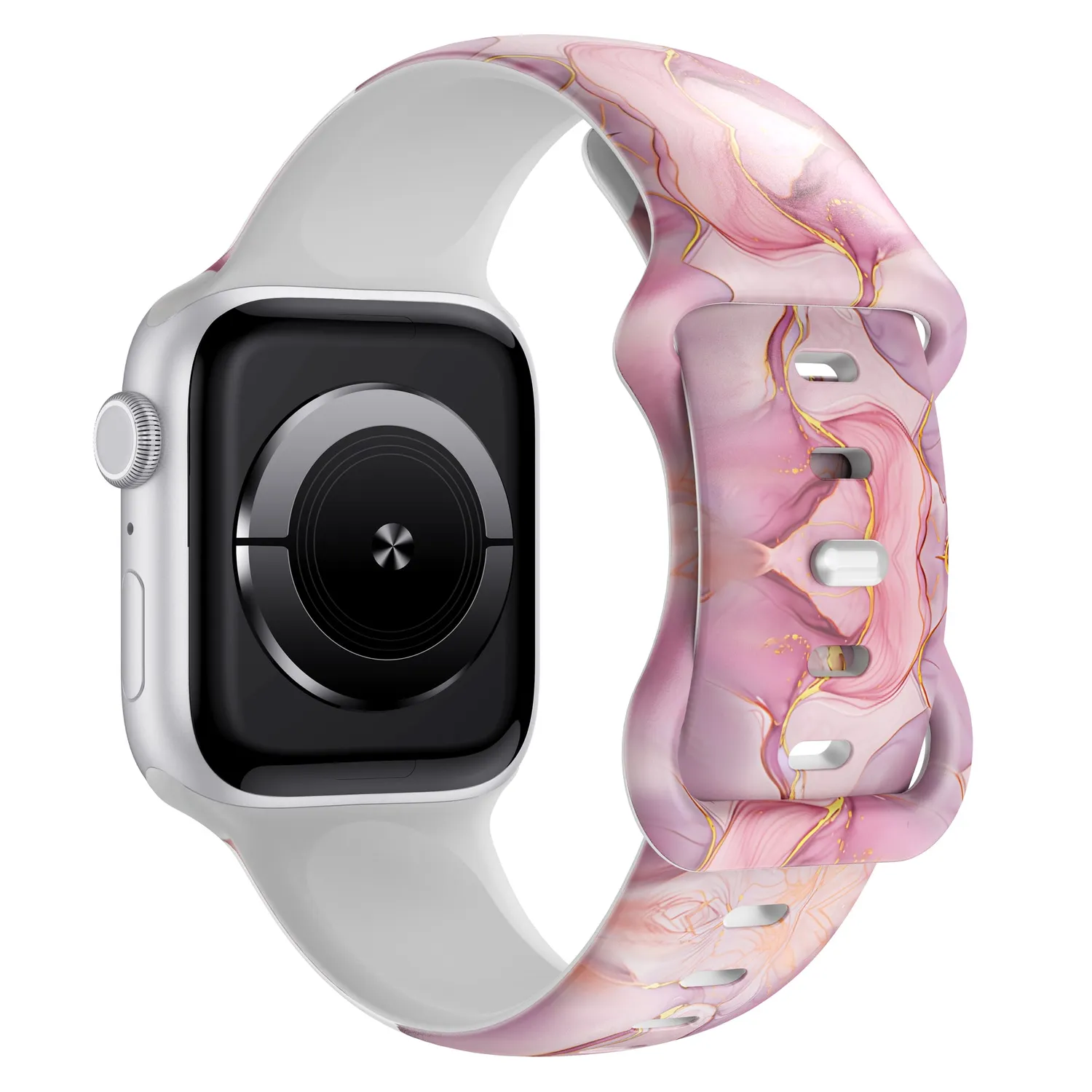 arktisband Rose Marble Apple Watch Armband Silikon