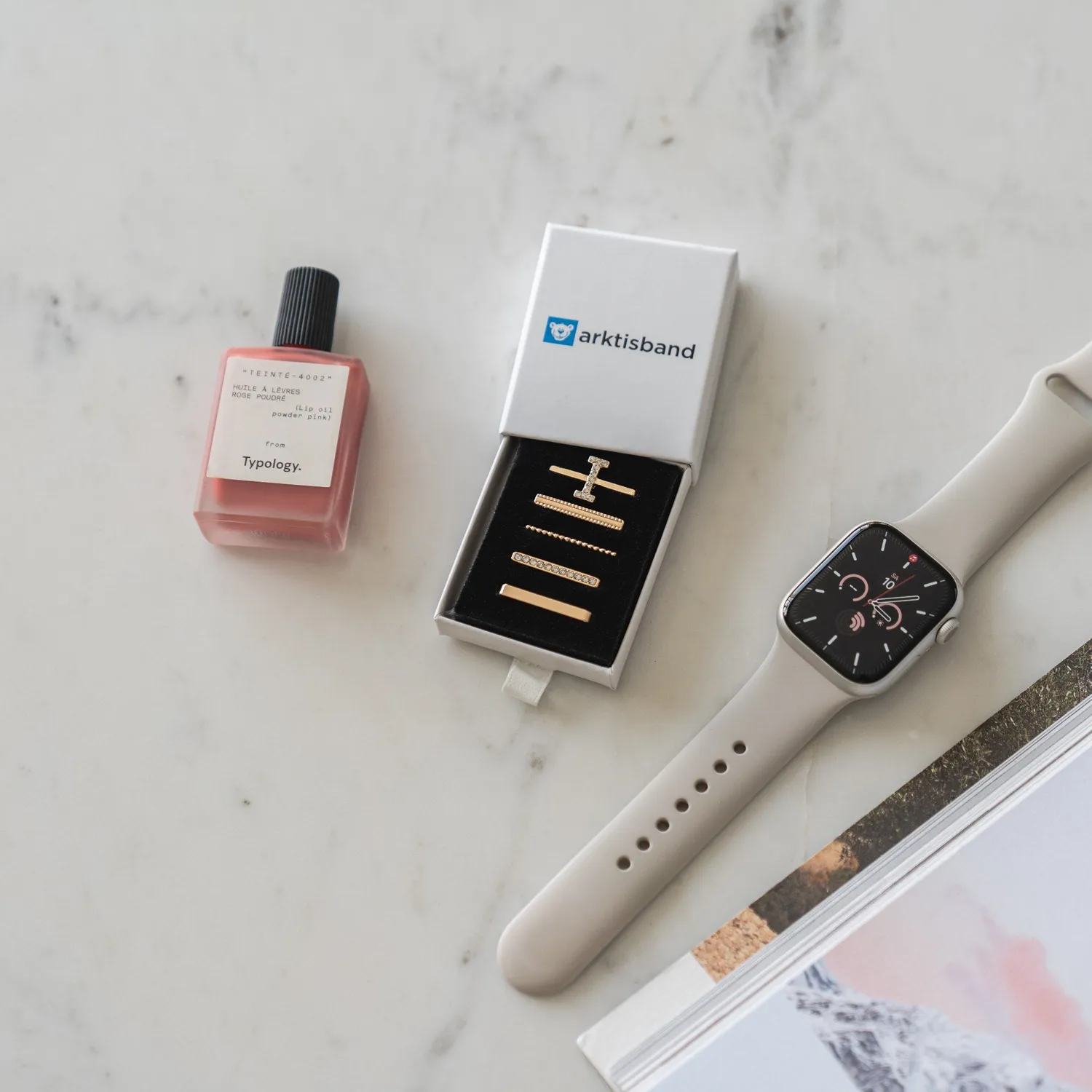 arktisband Apple Watch Charm Buchstabe I Gold Edelstahl