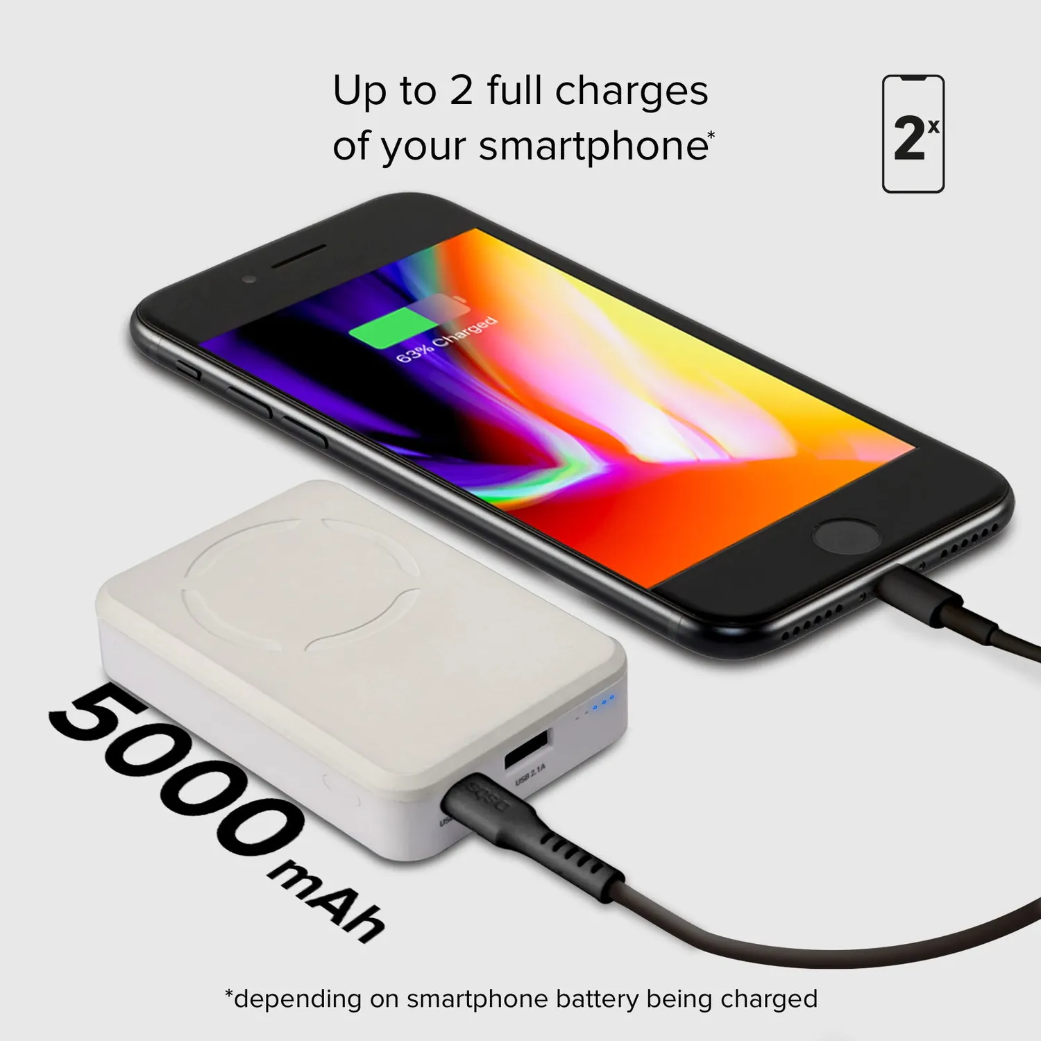 SBS Powerbank 5000 mAh magnetisch wireless mit Stand