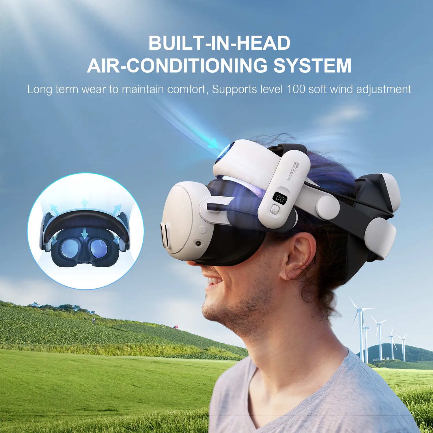 BOBOVR S3 Pro Akku-Kopfgurt für Quest 3 & 3S 10000mAh