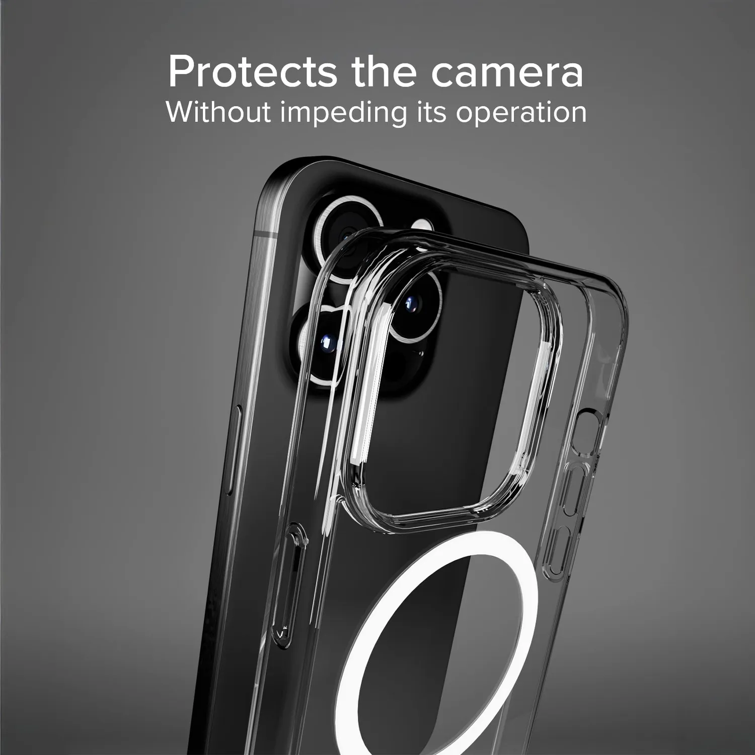 SBS D3O iPhone 15 Pro Max Hülle transparent MagSafe