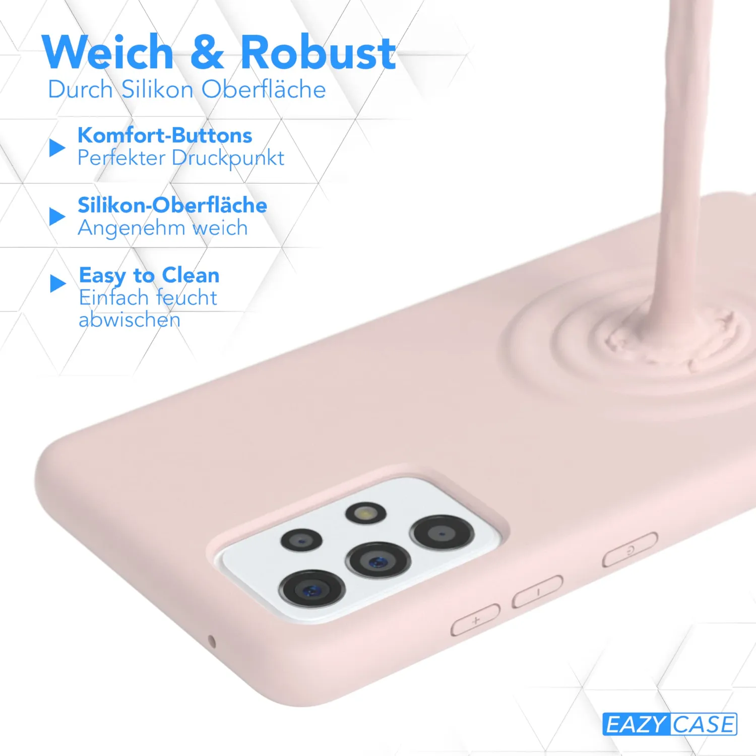 EAZY CASE Galaxy A52 Handykette Alt Rosa mit Band verstellbar