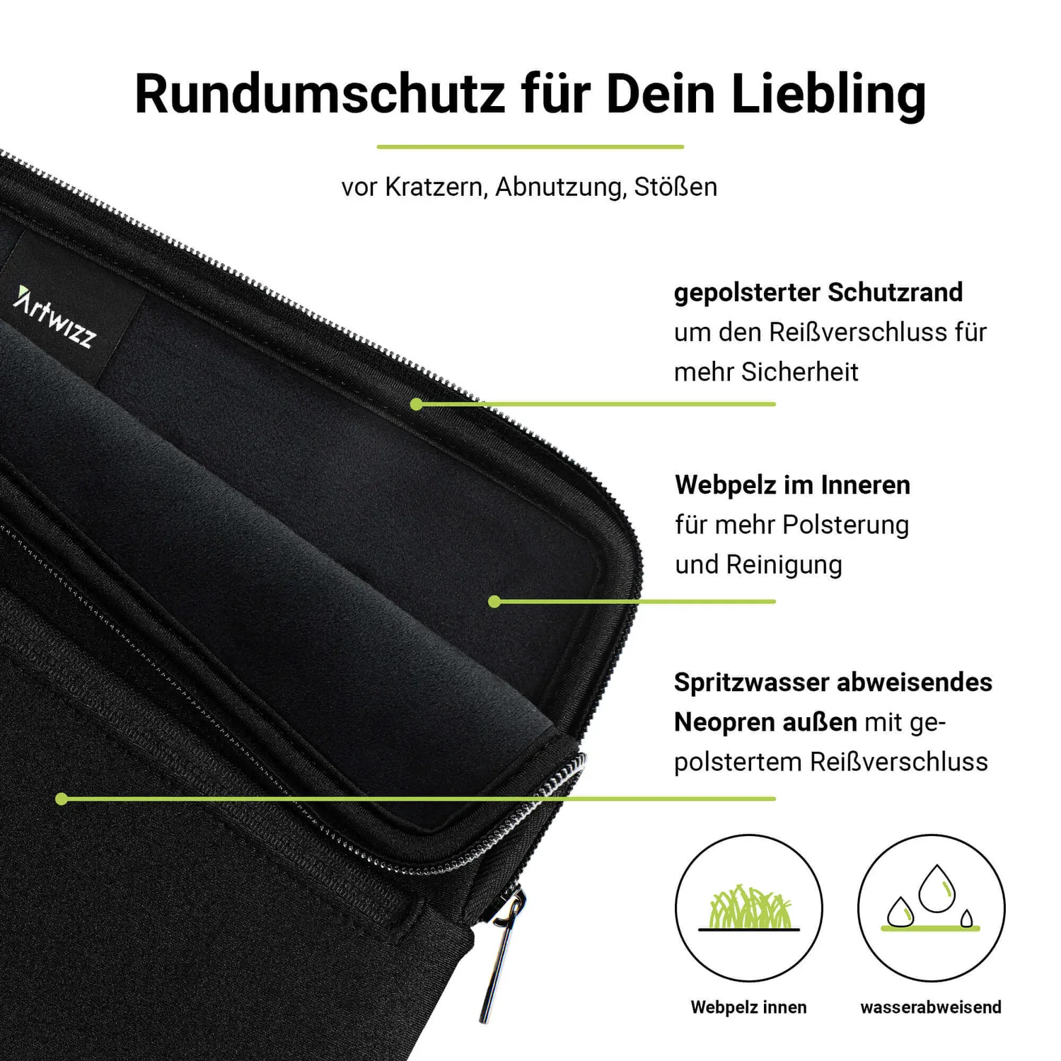 Artwizz Neoprene Sleeve Pro MacBook Pro 16/15 Tasche