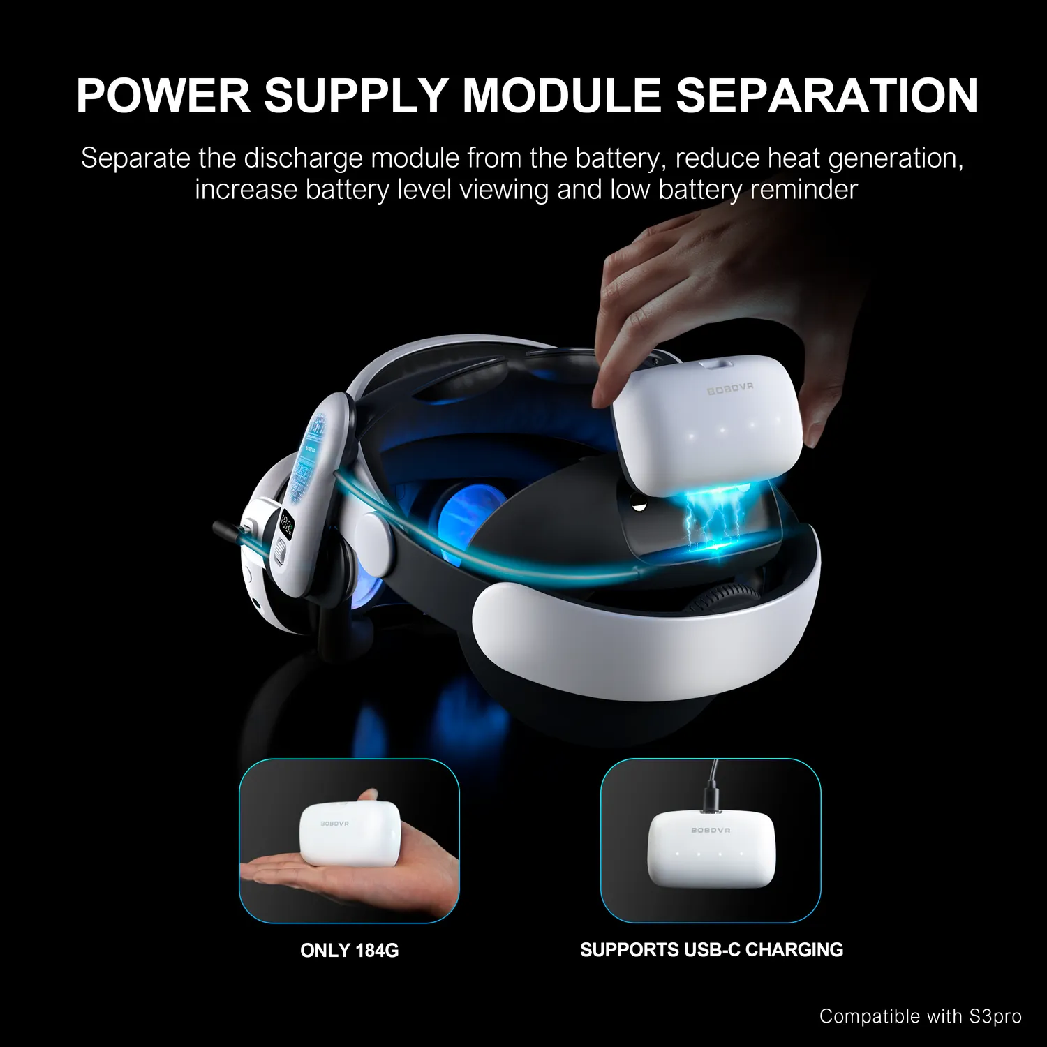 BOBOVR B100 Akku-Pack 10000mAh S3 Pro E3 Pro