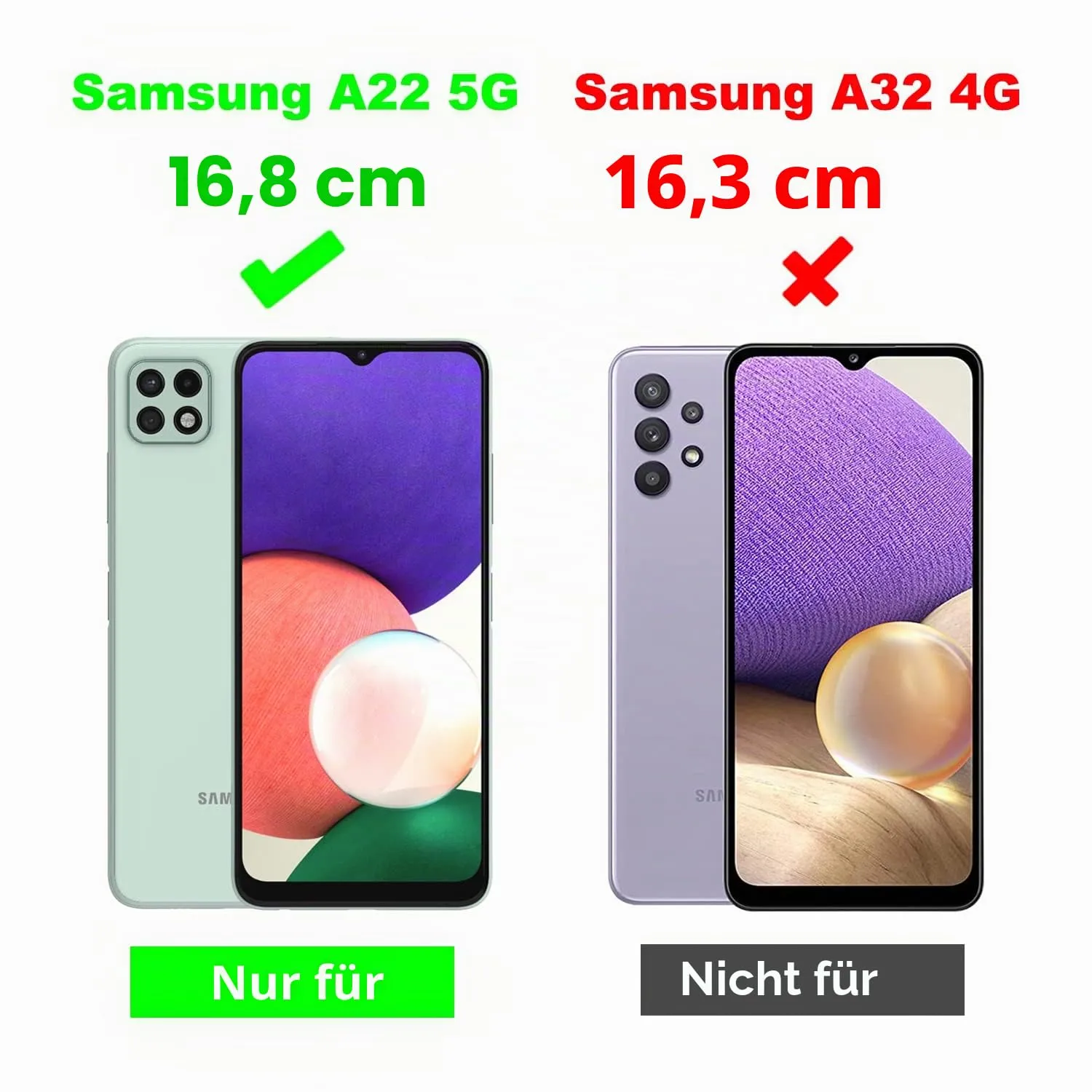 YATWIN Samsung Galaxy A22 5G Silikonhülle Schwarz