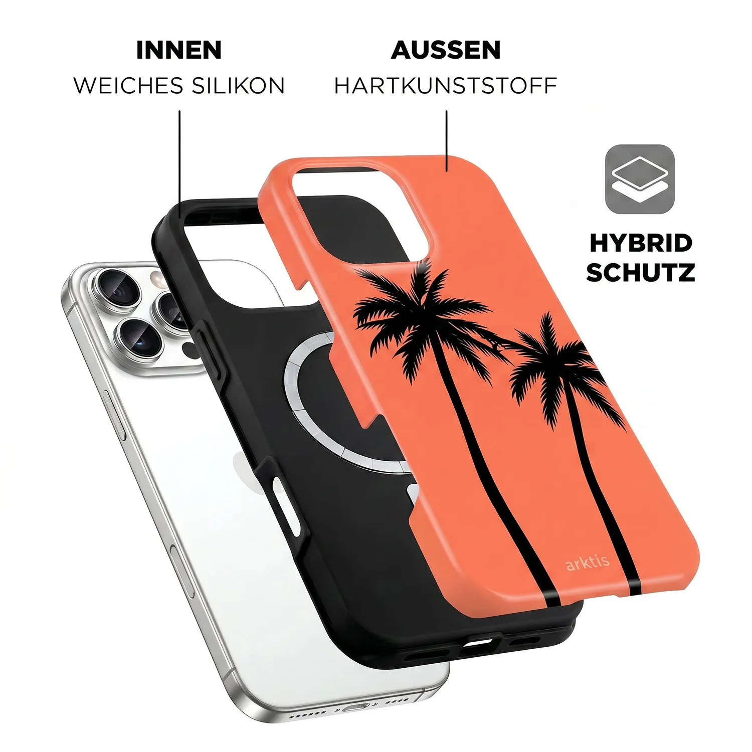 arktis iPhone 16 Pro Max Coral Coast Hülle MagSafe Case