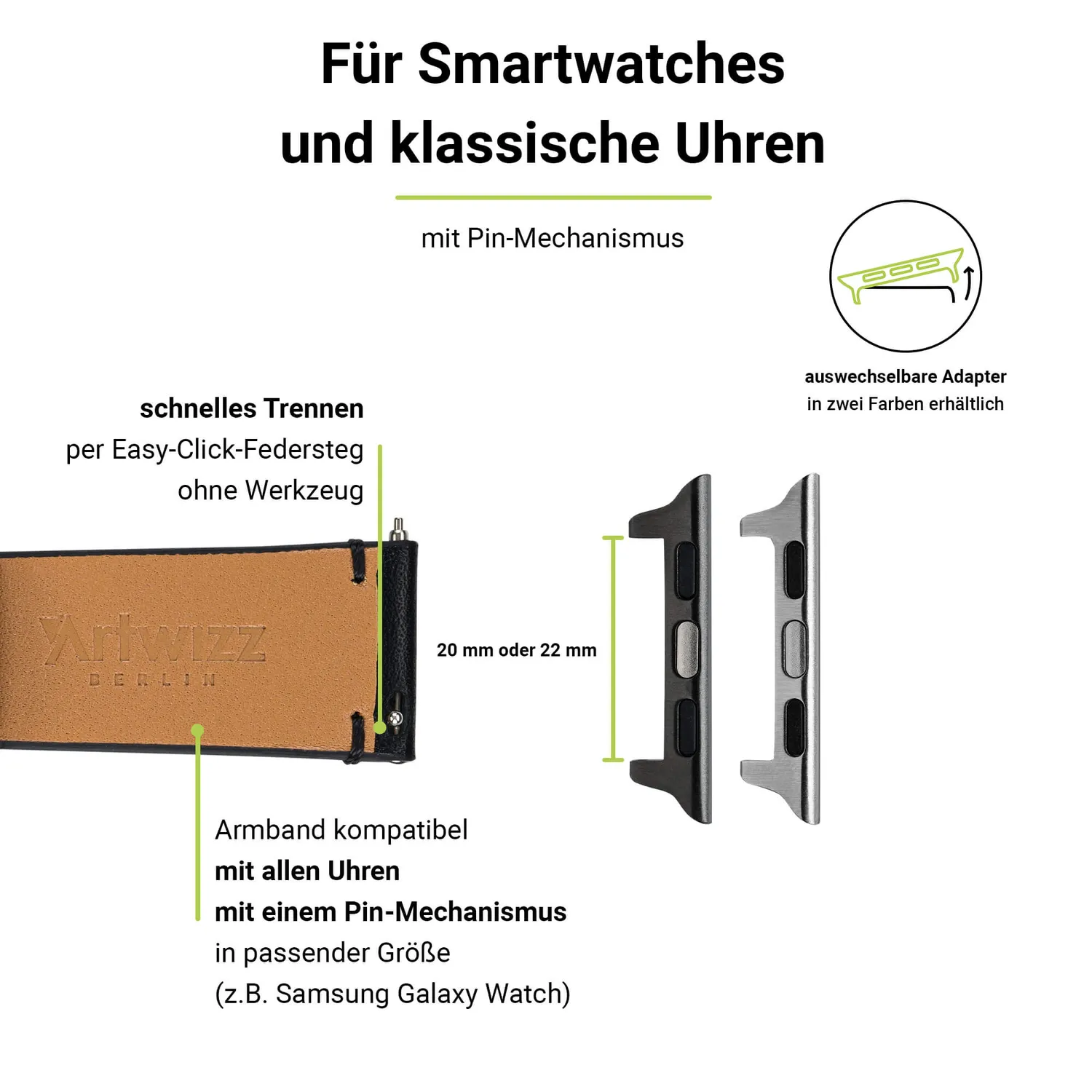 Artwizz WatchBand Leather Apple Watch Lederarmband braun