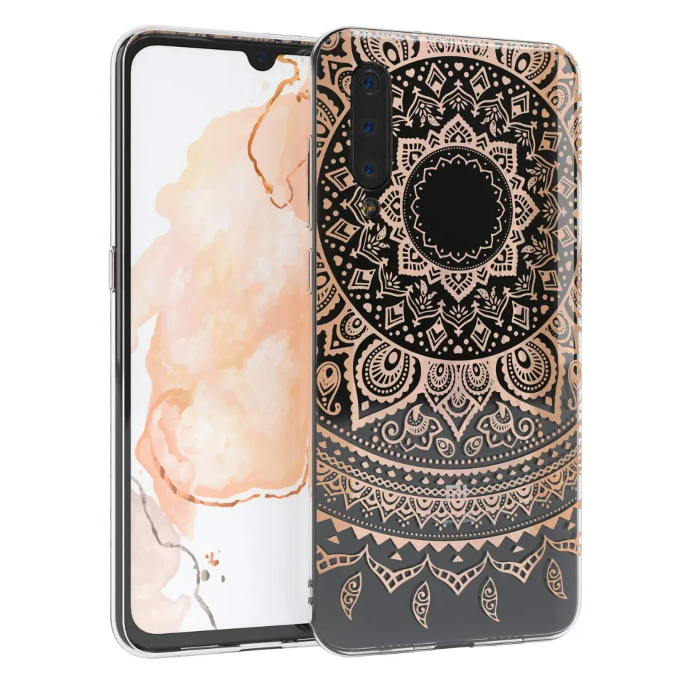 EAZY CASE Xiaomi Mi 9 Handyhülle Mandala Henna Rosé-Gold