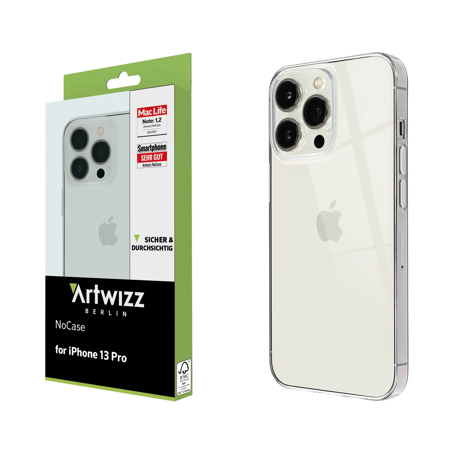 Artwizz NoCase iPhone 13 Pro Hülle transparent dünn
