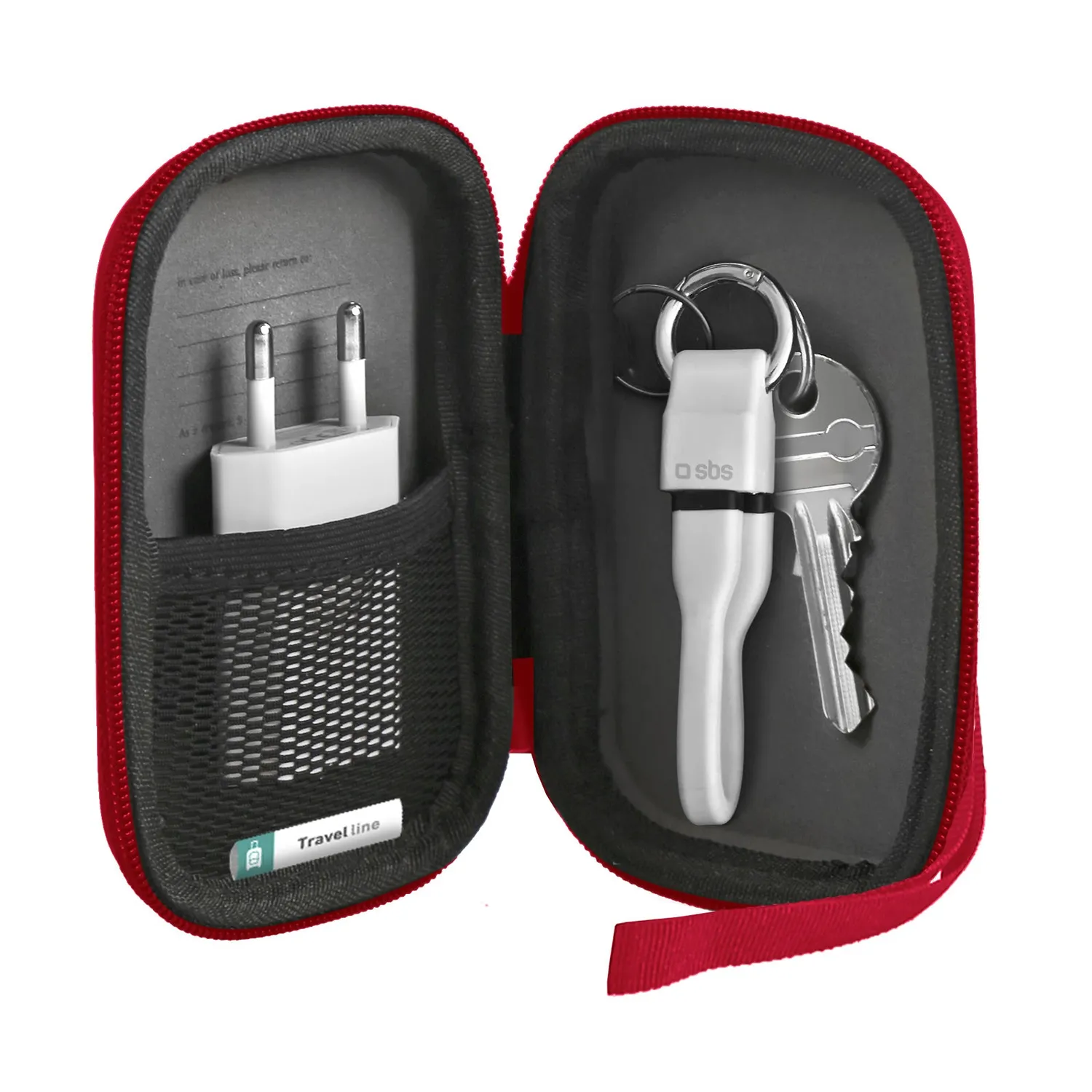 SBS Mini Organizer Zubehörtasche 12cm Blau Kabel