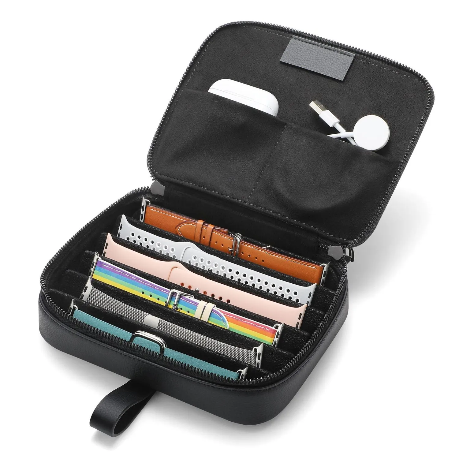 arktisband Premium Organizer Tasche Schwarz 6 Armbänder