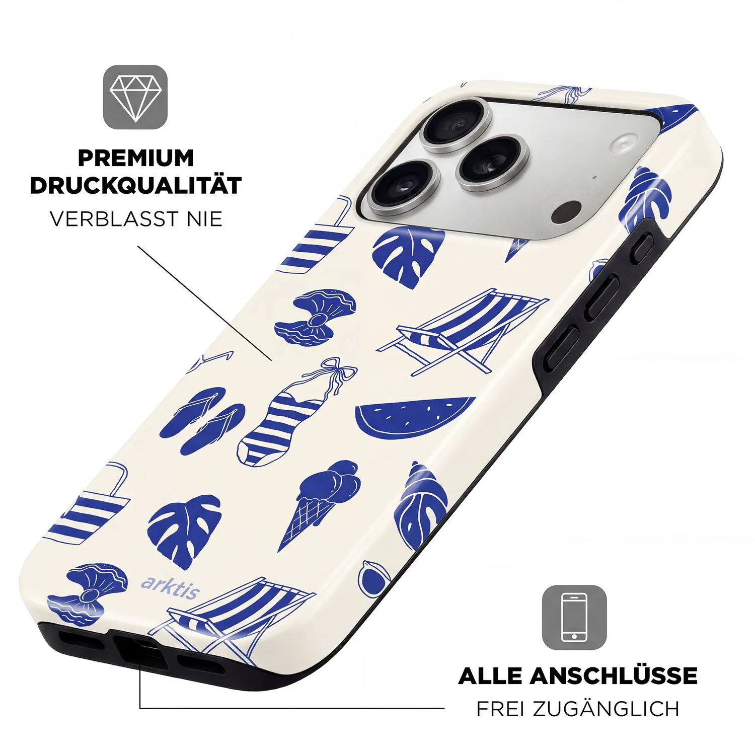 arktis Beach iPhone 17e Hülle MagSafe Print