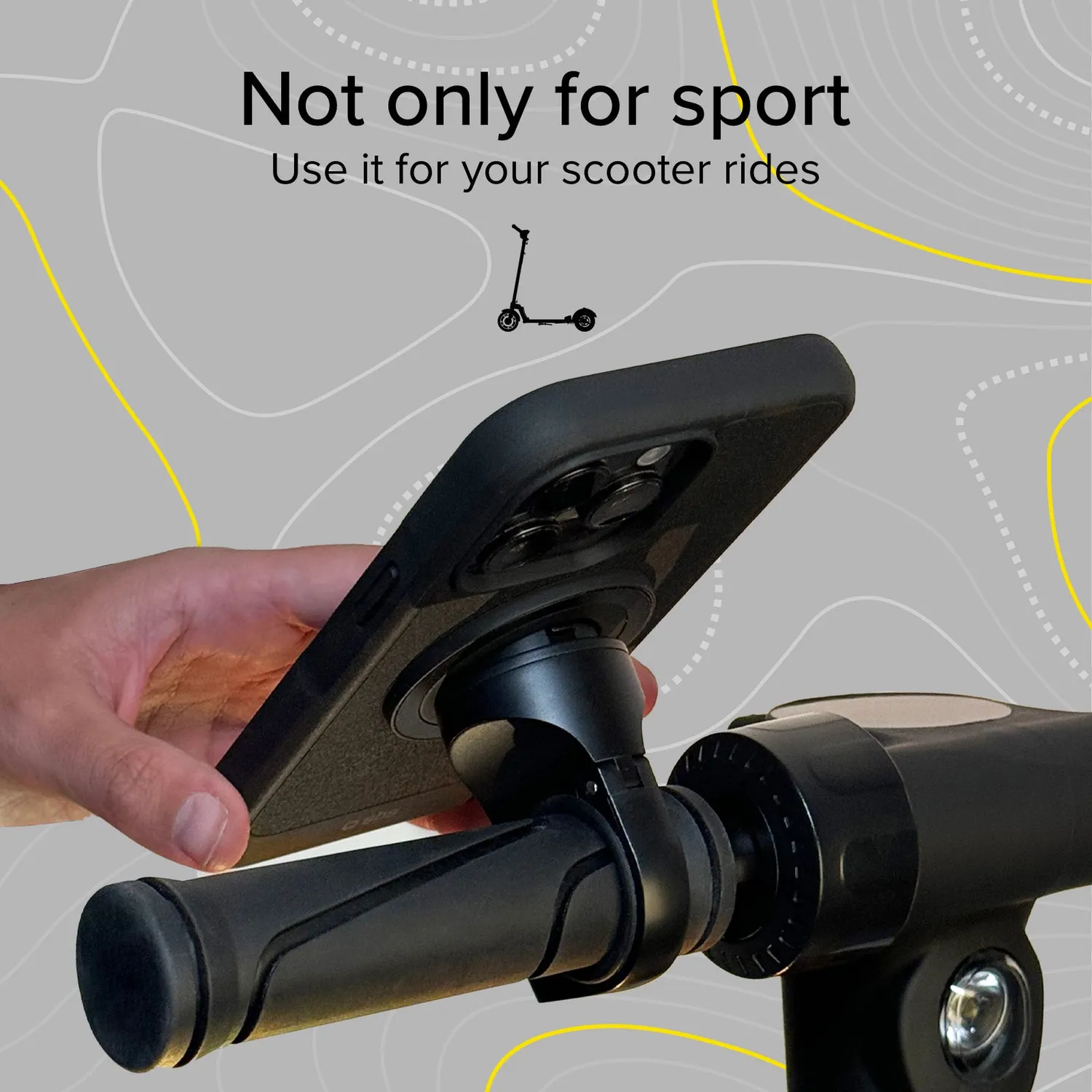 SBS Lock Pro Handyhalterung Fahrrad transparent schwarz