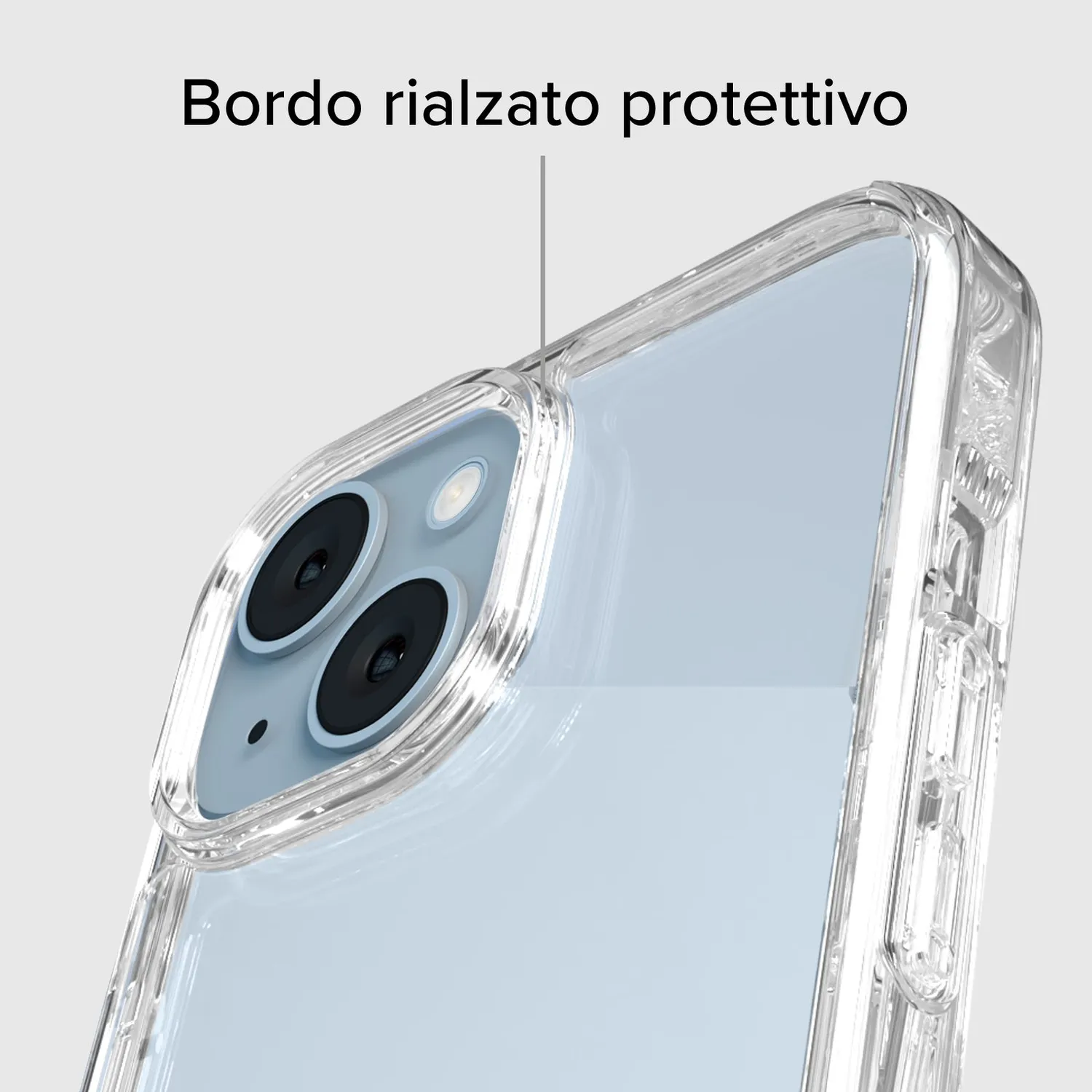 SBS Hybrid Case iPhone 15 Plus Hülle transparent recycelt