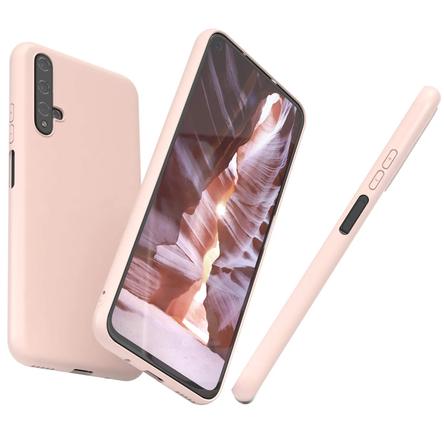 EAZY CASE Honor 20 / Nova 5T Silikonhülle Hellrosa dünn