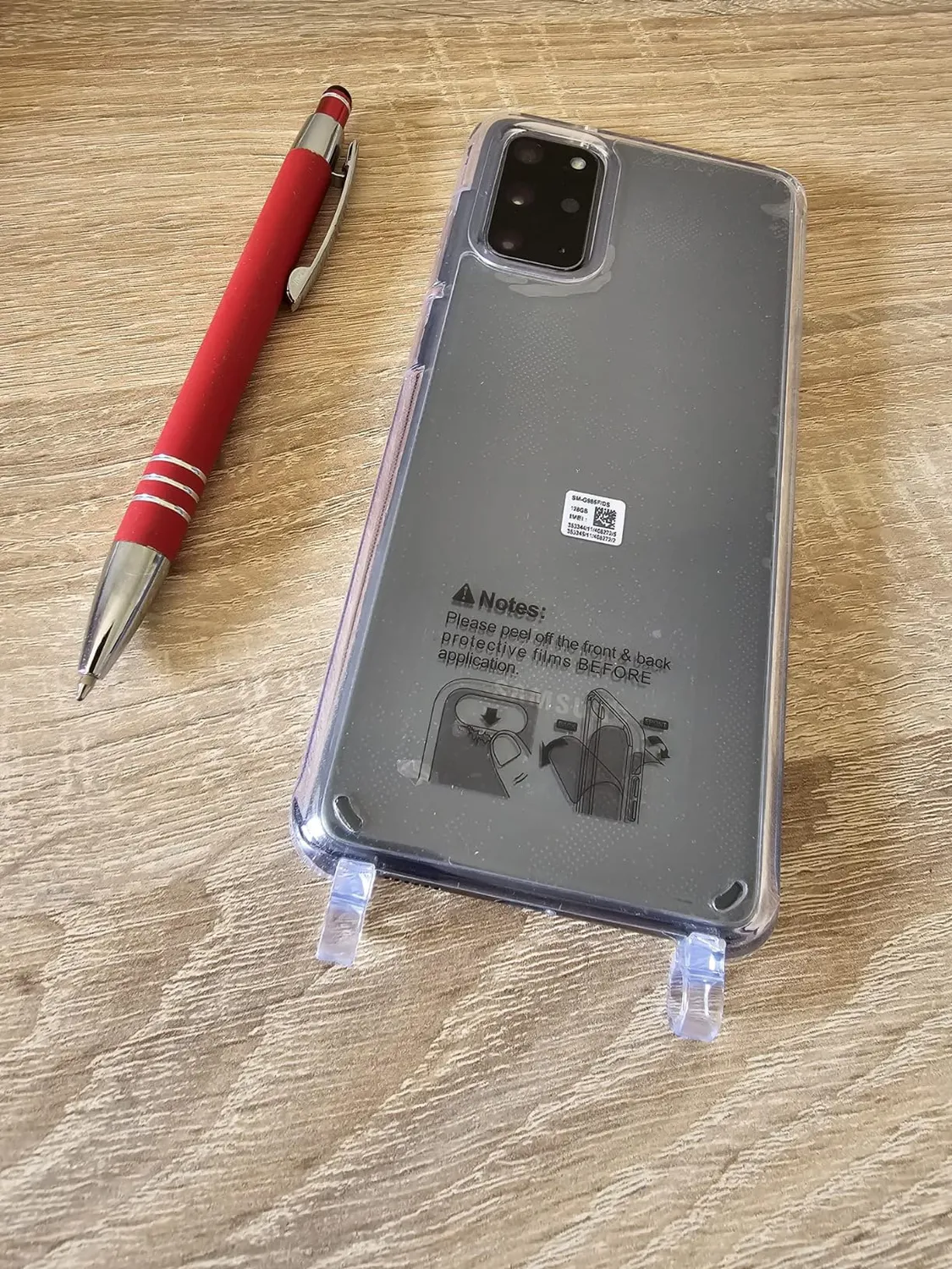 EAZY CASE Galaxy S20 Plus Handykette Rot Dunkel mit Band