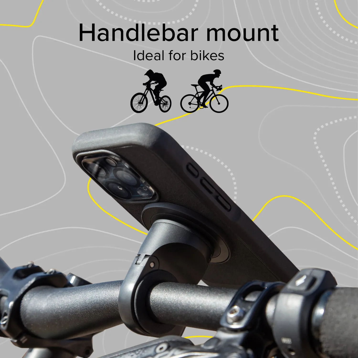 SBS Lock Pro Handyhalterung Fahrrad transparent schwarz