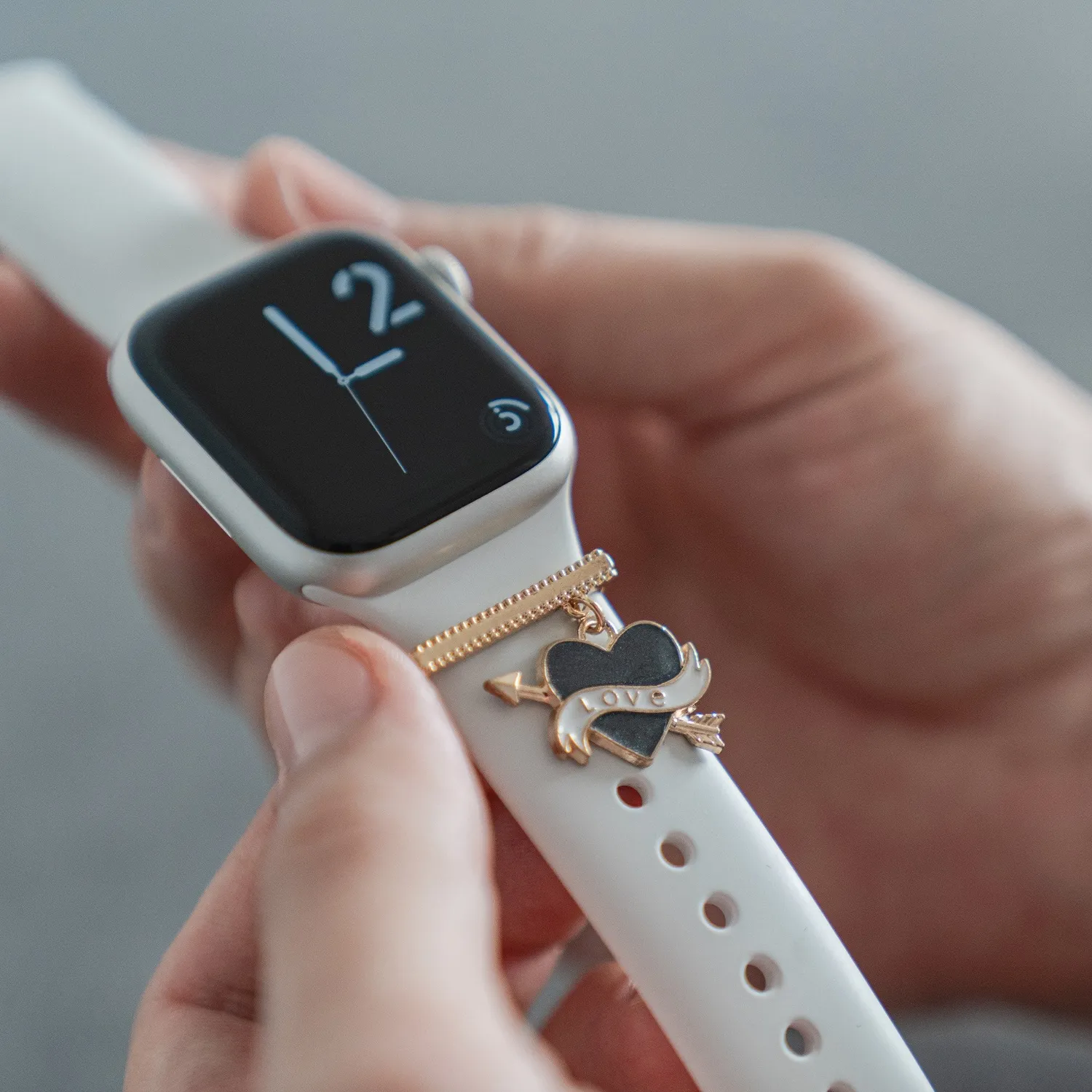 arktisband Apple Watch Charms Amor Gold Edelstahl