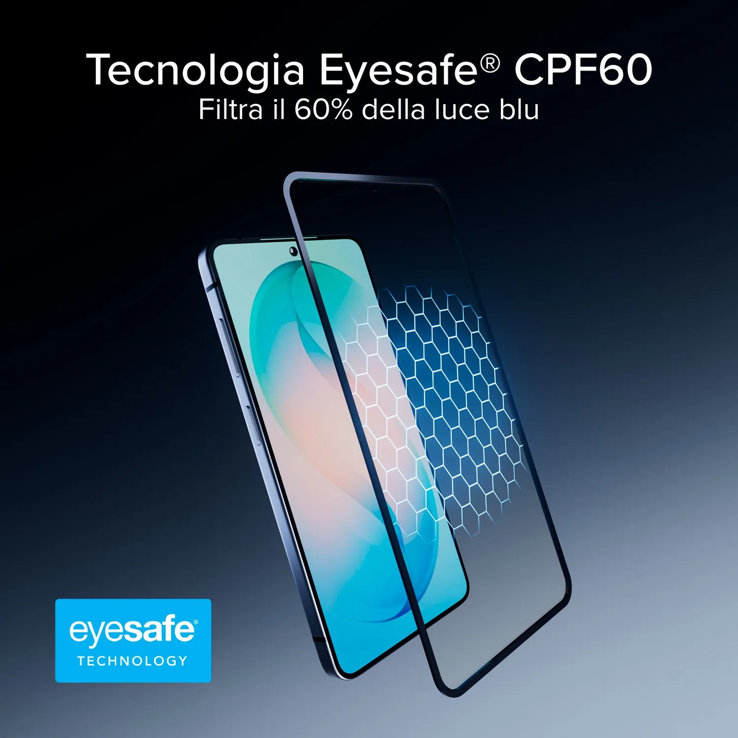 SBS Eyesafe CPF60 Samsung S26 Panzerglas Blaulichtfilter