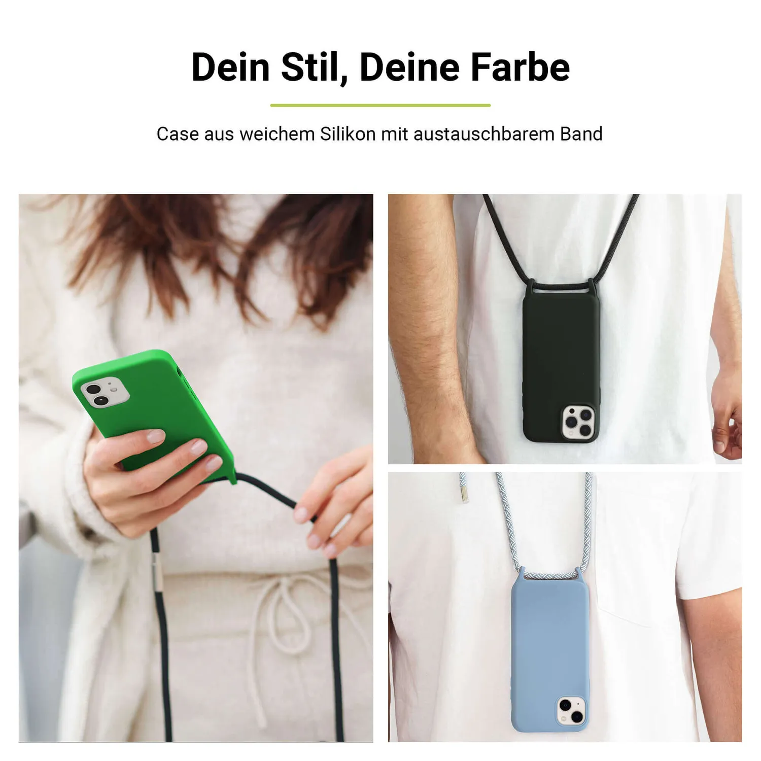 Artwizz HangOn Case Silicone iPhone 14 Hülle mit Band