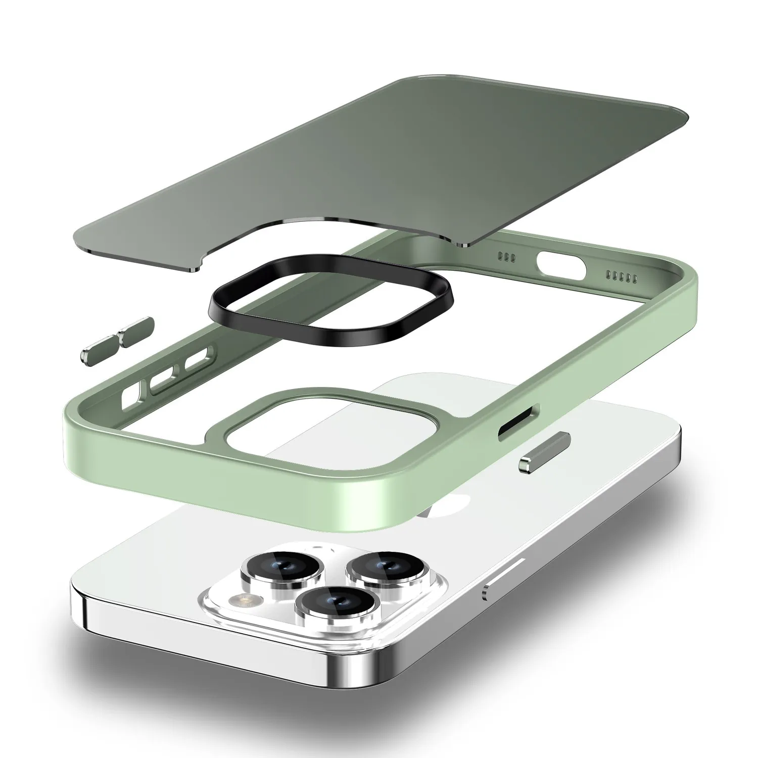 arktis iPhone 14 Pro Max Case Matt Pastellgrün MagSafe