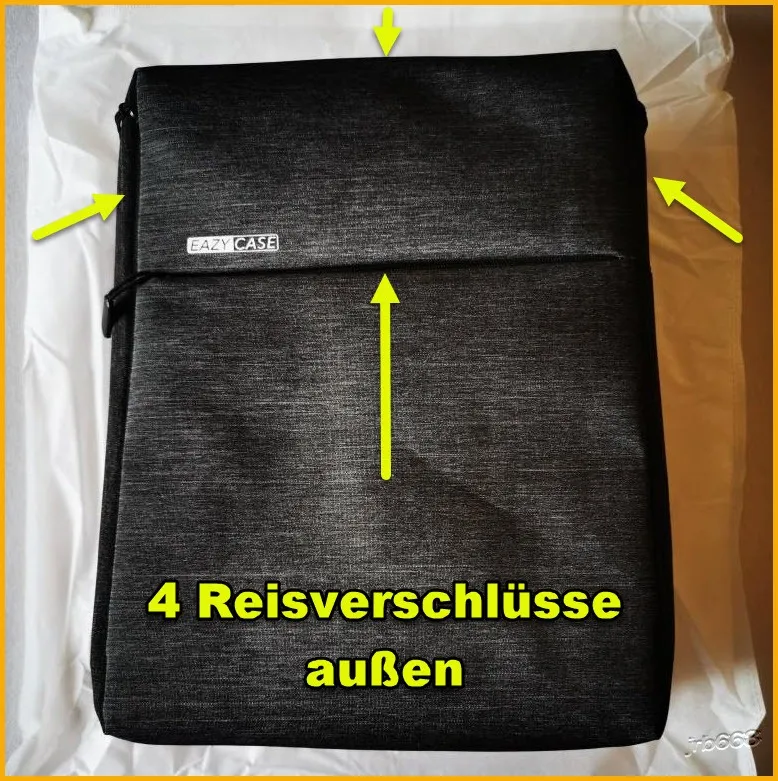 EAZY CASE Daypack Rucksack 15 Zoll 15L Dunkelgrau