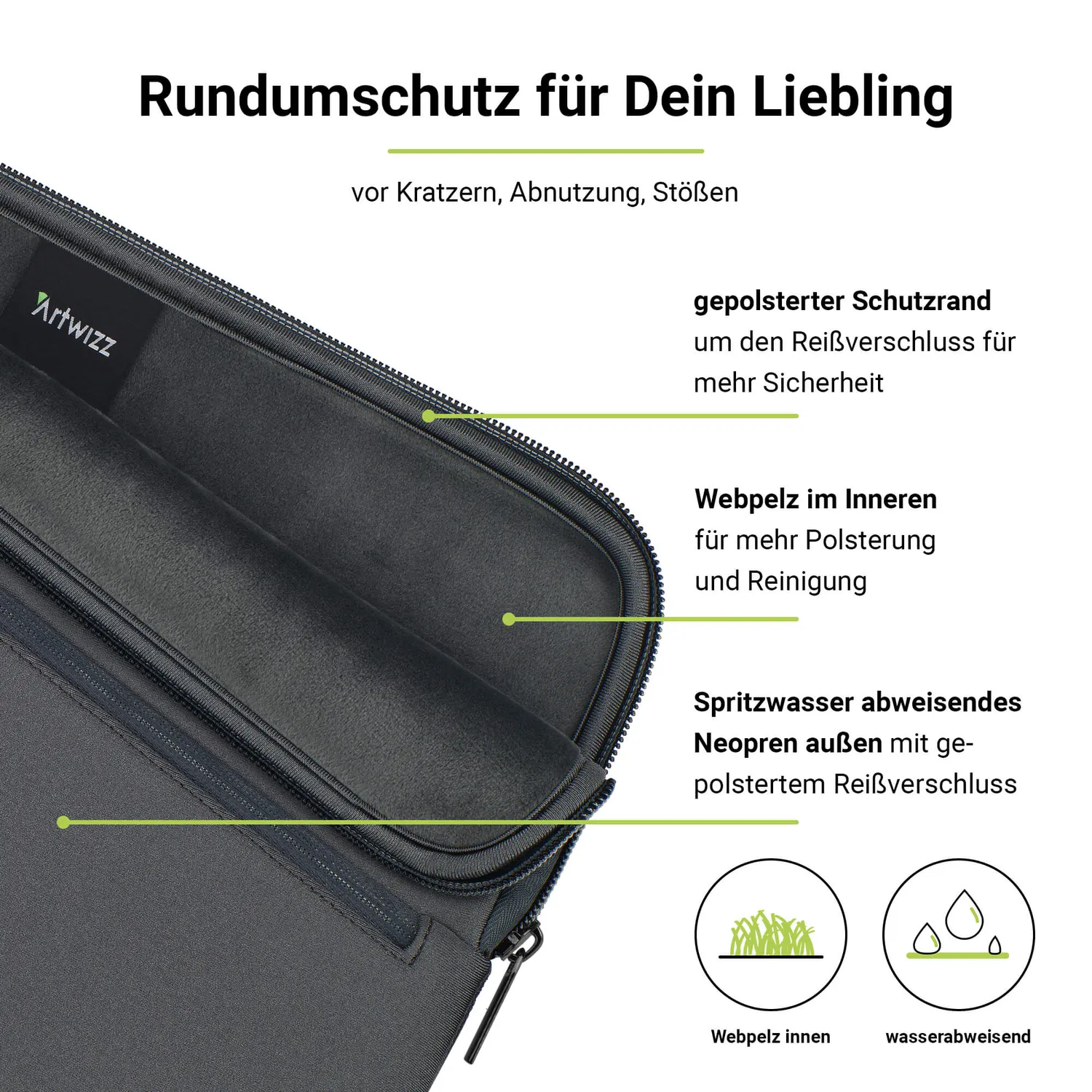 Artwizz Neoprene Sleeve Pro MacBook Pro 16 Tasche B-Ware