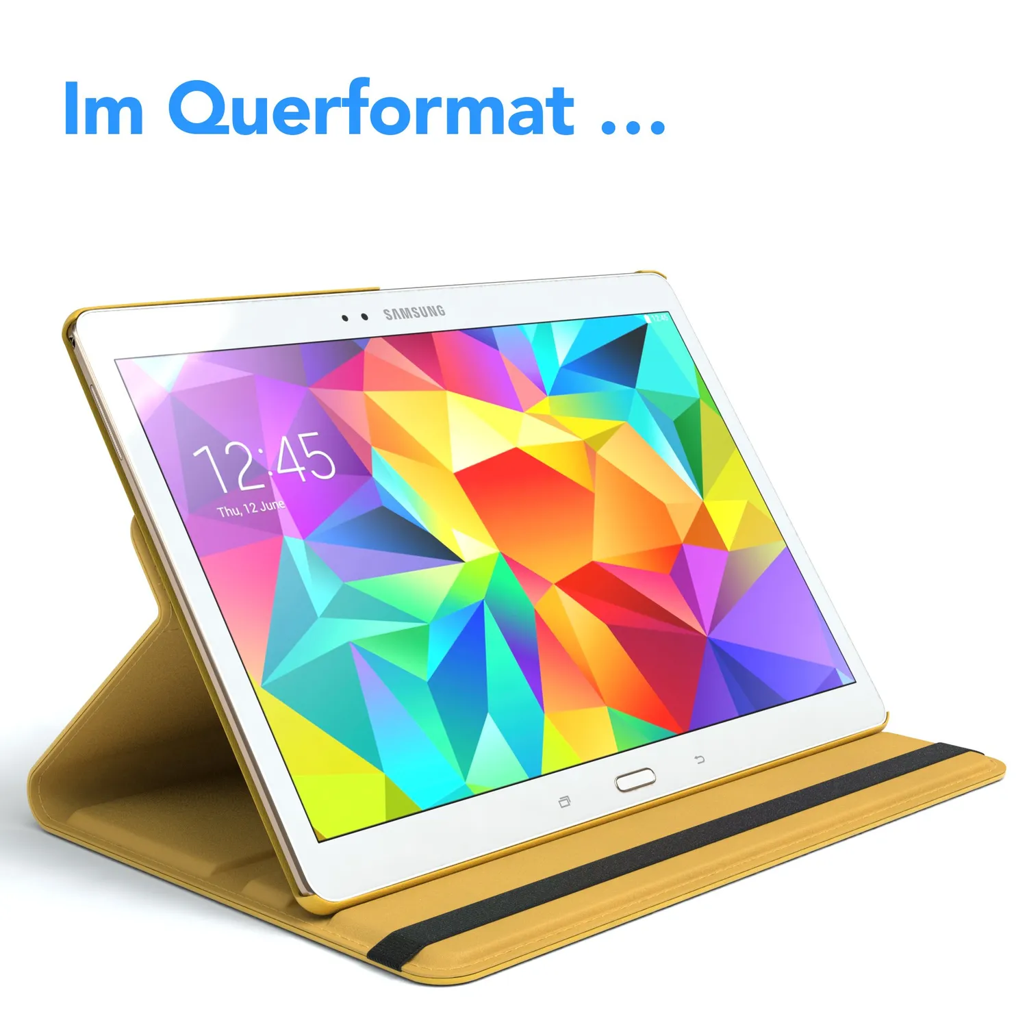 EAZY CASE Tablet Hülle Galaxy Tab S 10.5 Gelb 360°