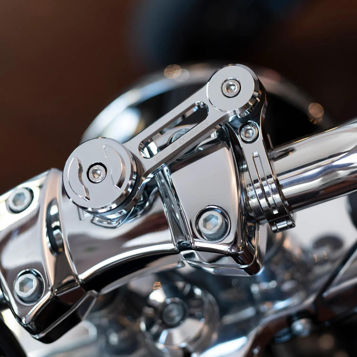 SP Connect SPC+ Chrome Barclamp Clutch Halterungskopf