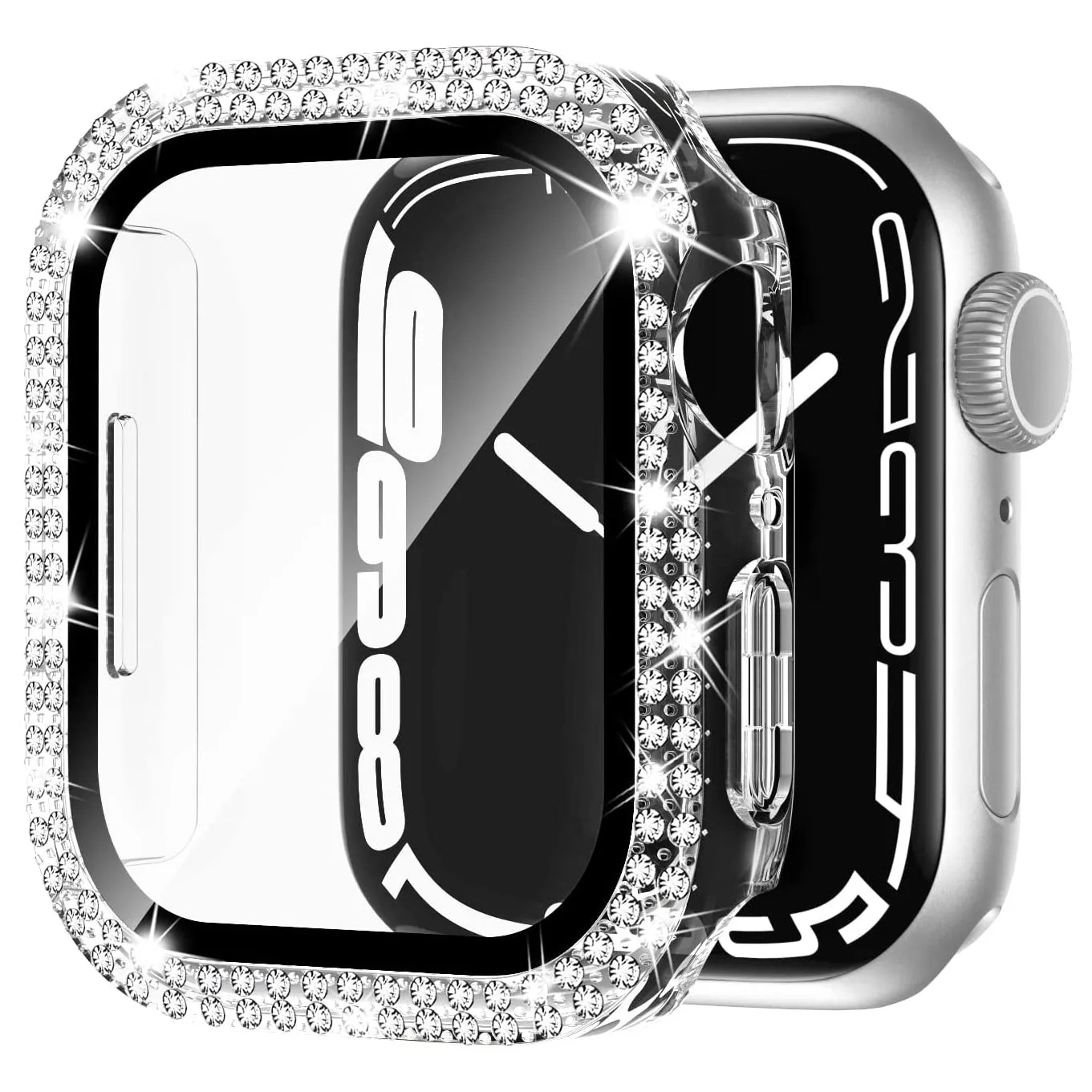 arktisband GLAMOUR Apple Watch Hülle Strass Gold 45mm